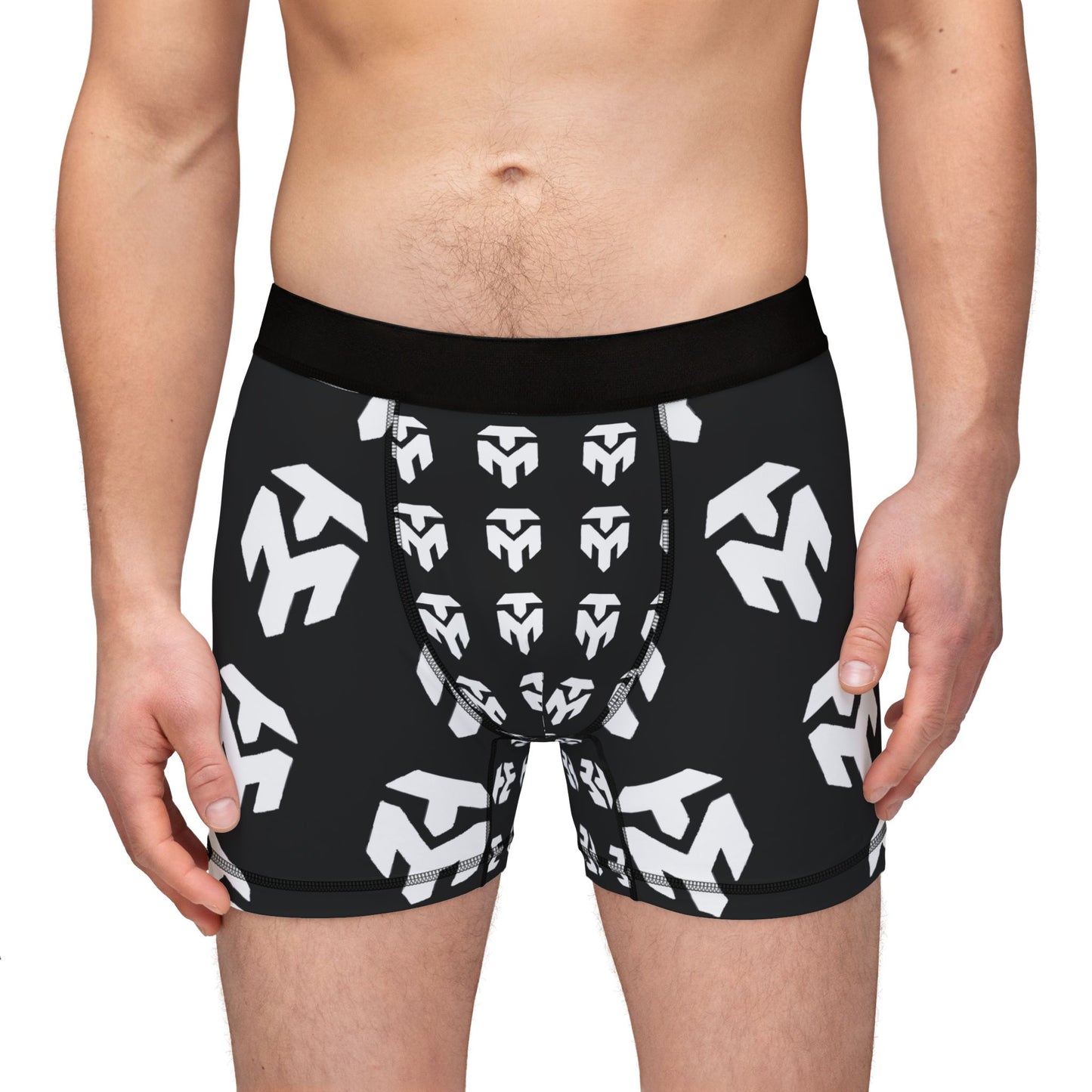 Men's Boxer Briefs — Monogram Shield All-Over Print