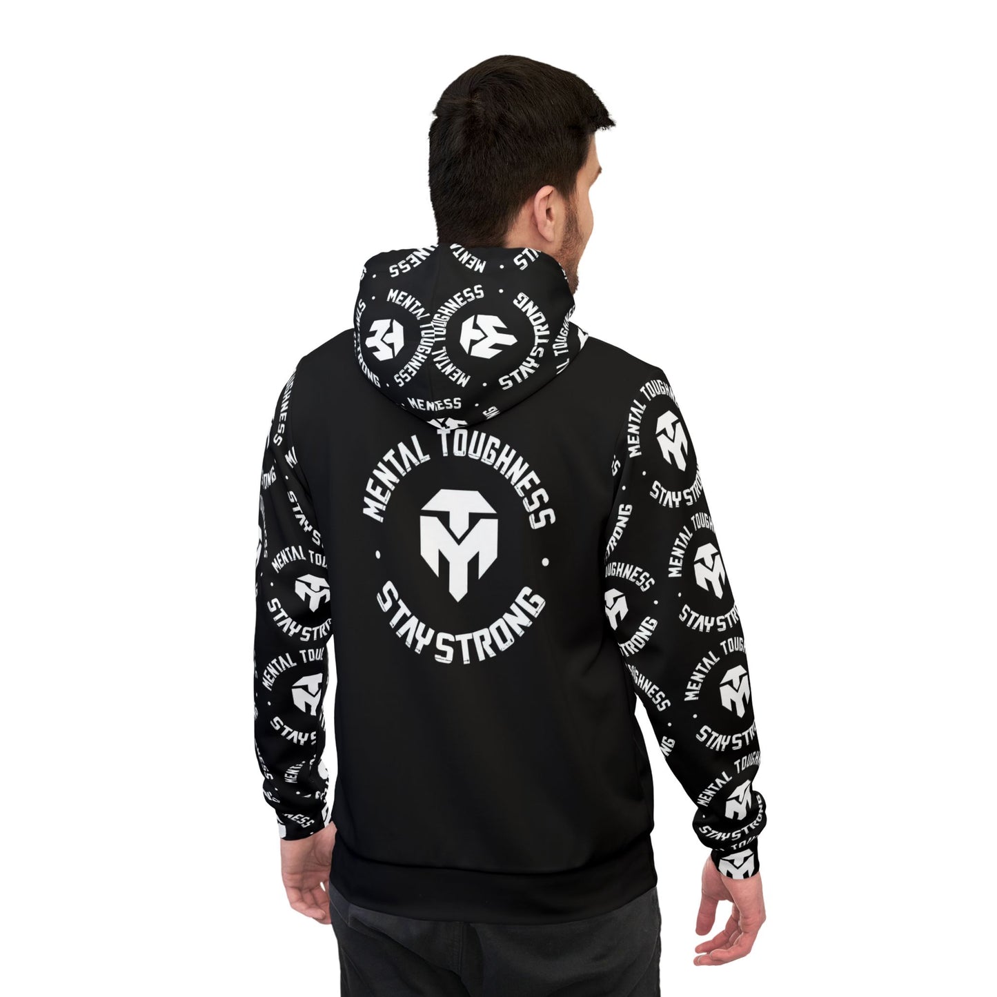 Eagle Head Purple Puffer Athletic Hoodie