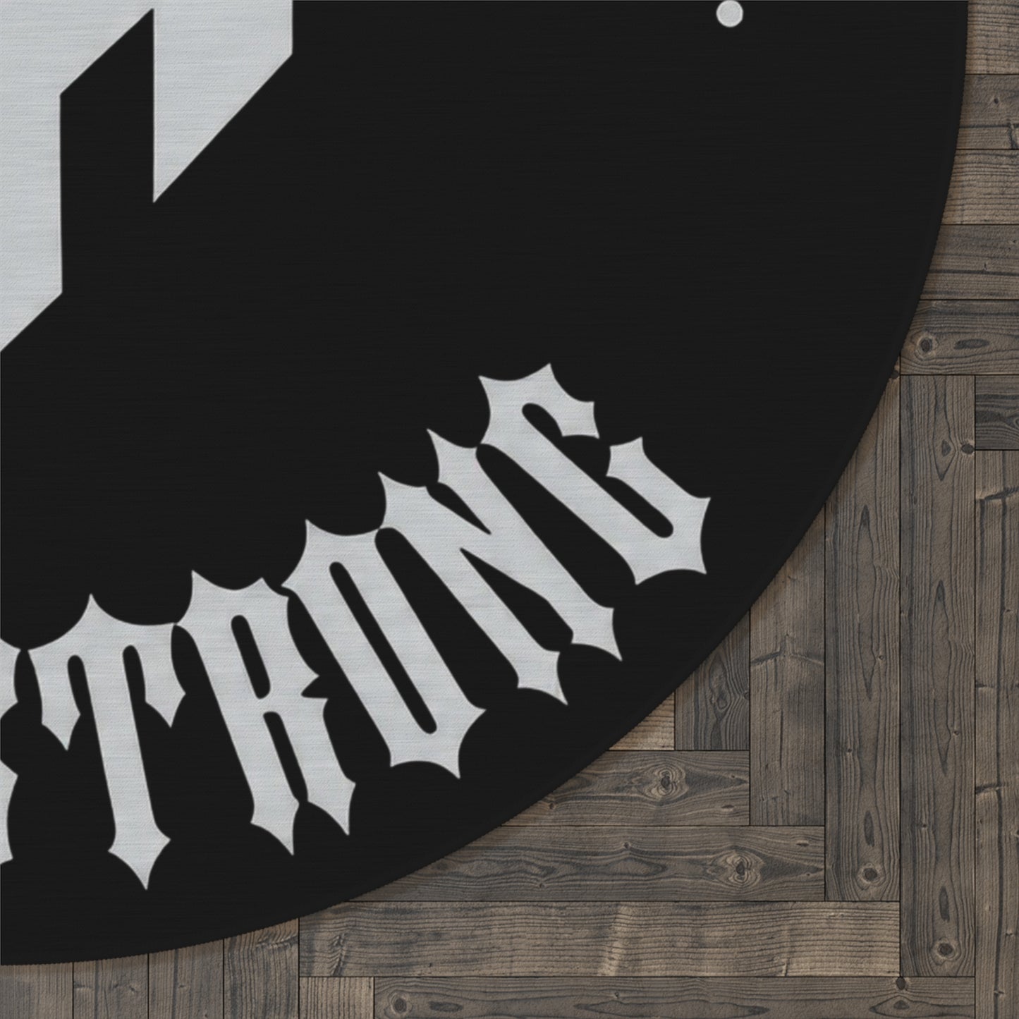 Mental Toughness "Stay Strong" Round Rug — Motivational Dorm or Gym Floor Mat