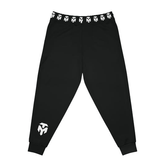Black Athletic Joggers — Minimal Logo Performance Sweatpants