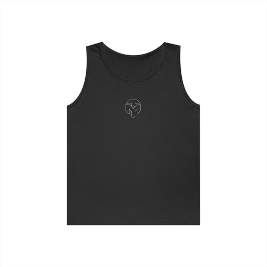 Minimal Geometric Logo Tank Top — Modern Monogram Chest Design