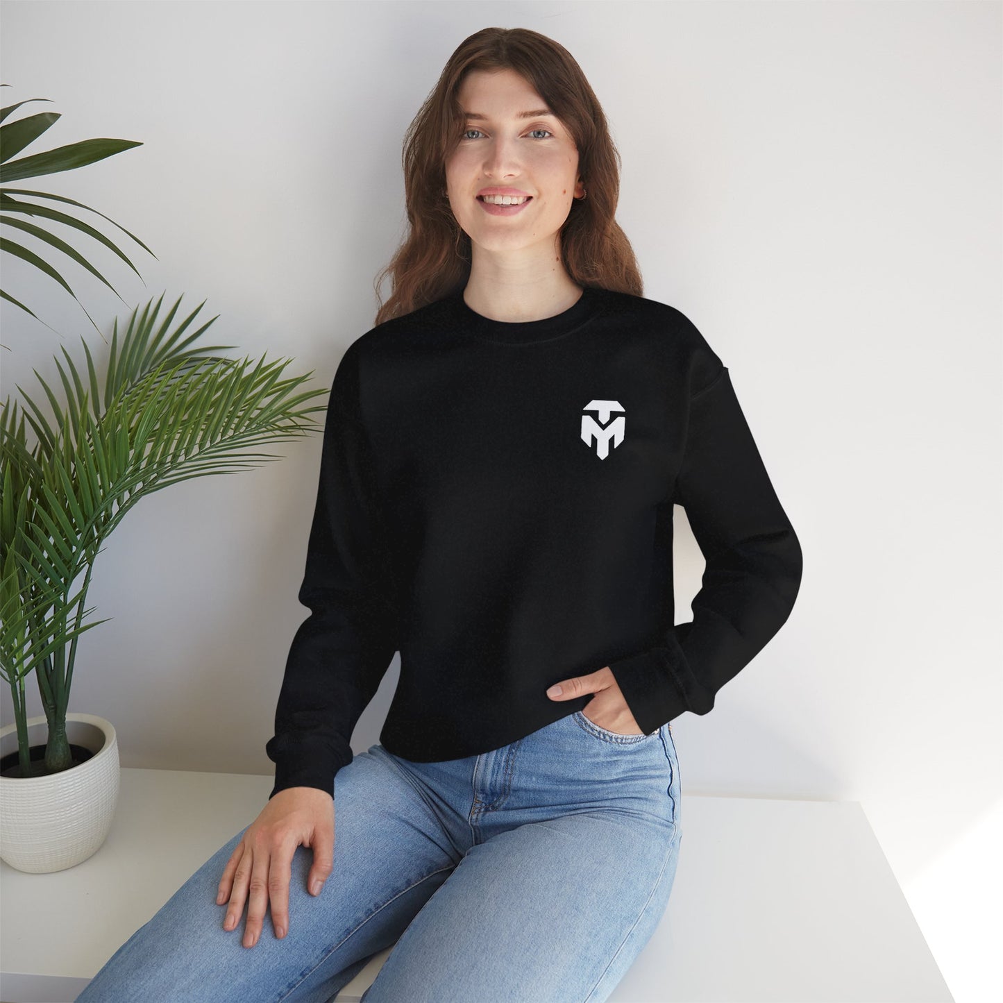 Minimalist Crest Crewneck Sweatshirt