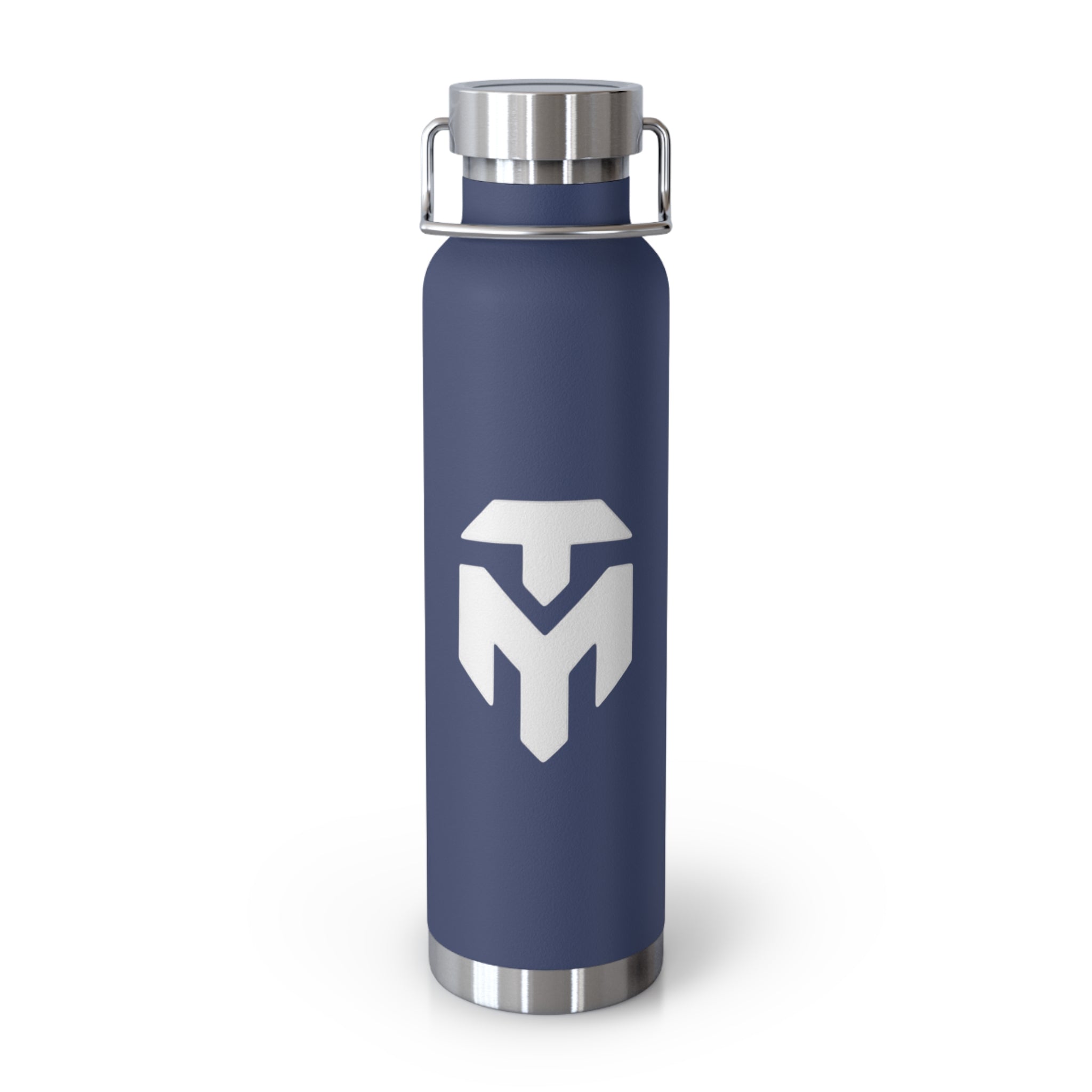 Insulated Copper Bottle 22oz – Red Vacuum Water Bottle with Minimal Logo