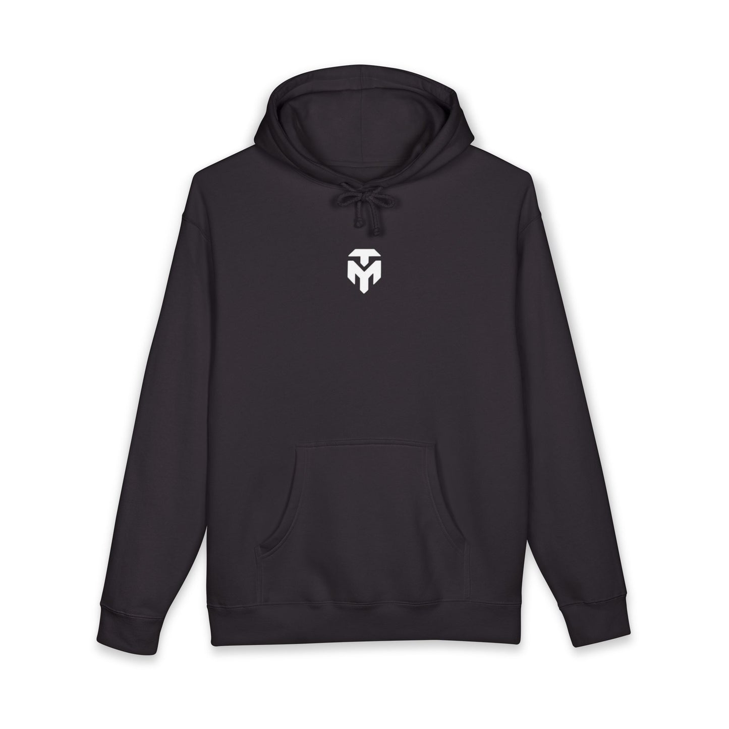 Hoodie — Minimal White Spartan Helmet Logo Hooded Sweatshirt