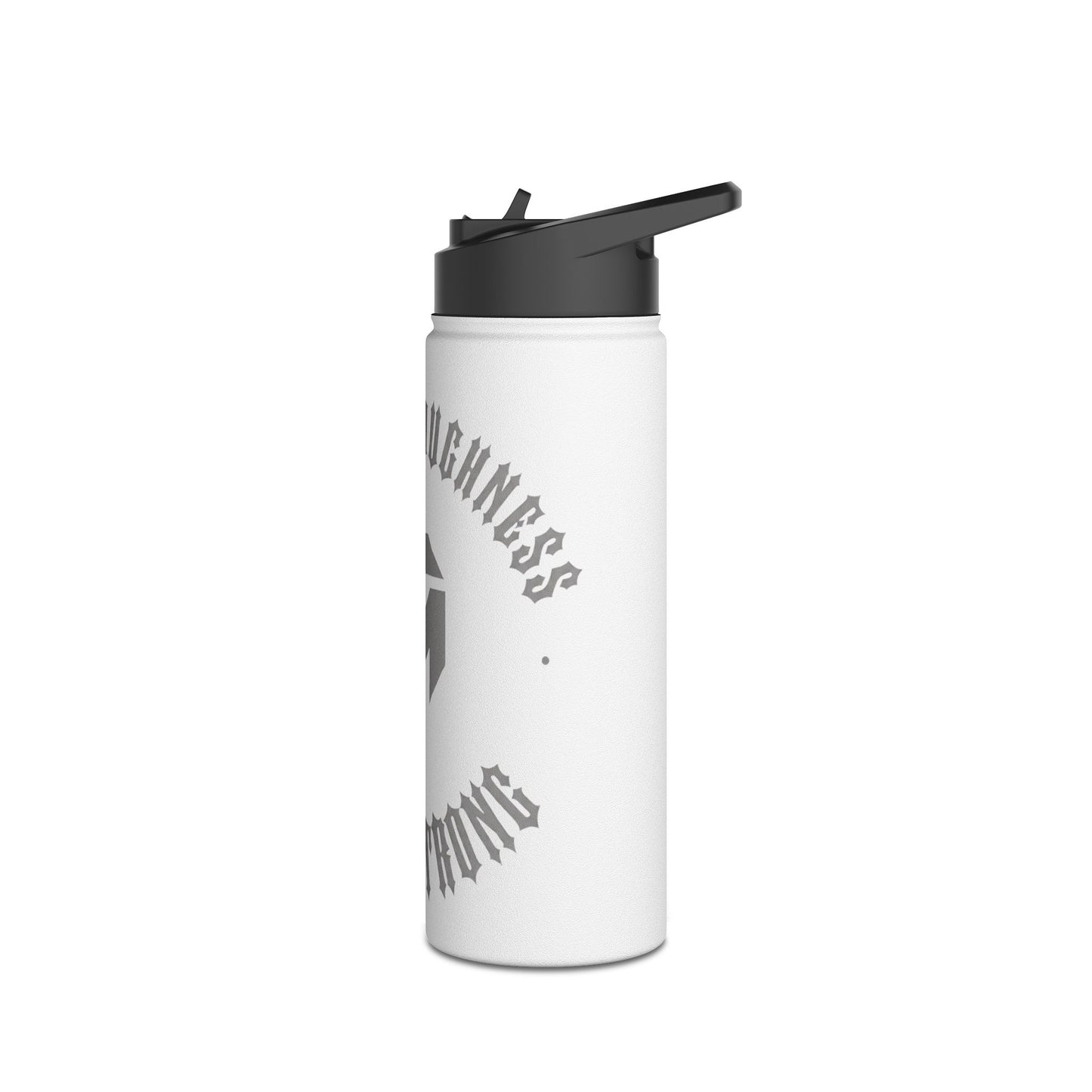 Motivational Metal Water Bottle — 'Mental Toughness, Stay Strong' Stainless Steel Bottle