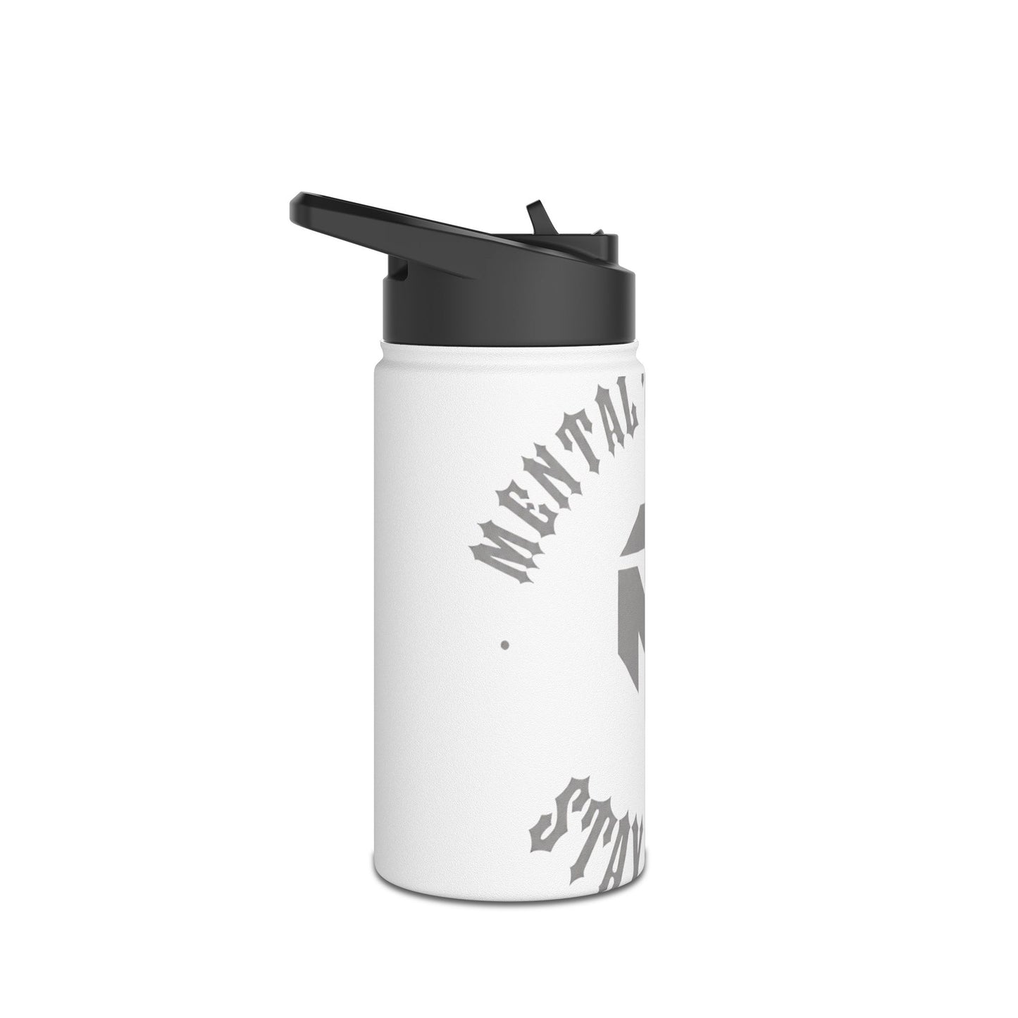 Motivational Metal Water Bottle — 'Mental Toughness, Stay Strong' Stainless Steel Bottle