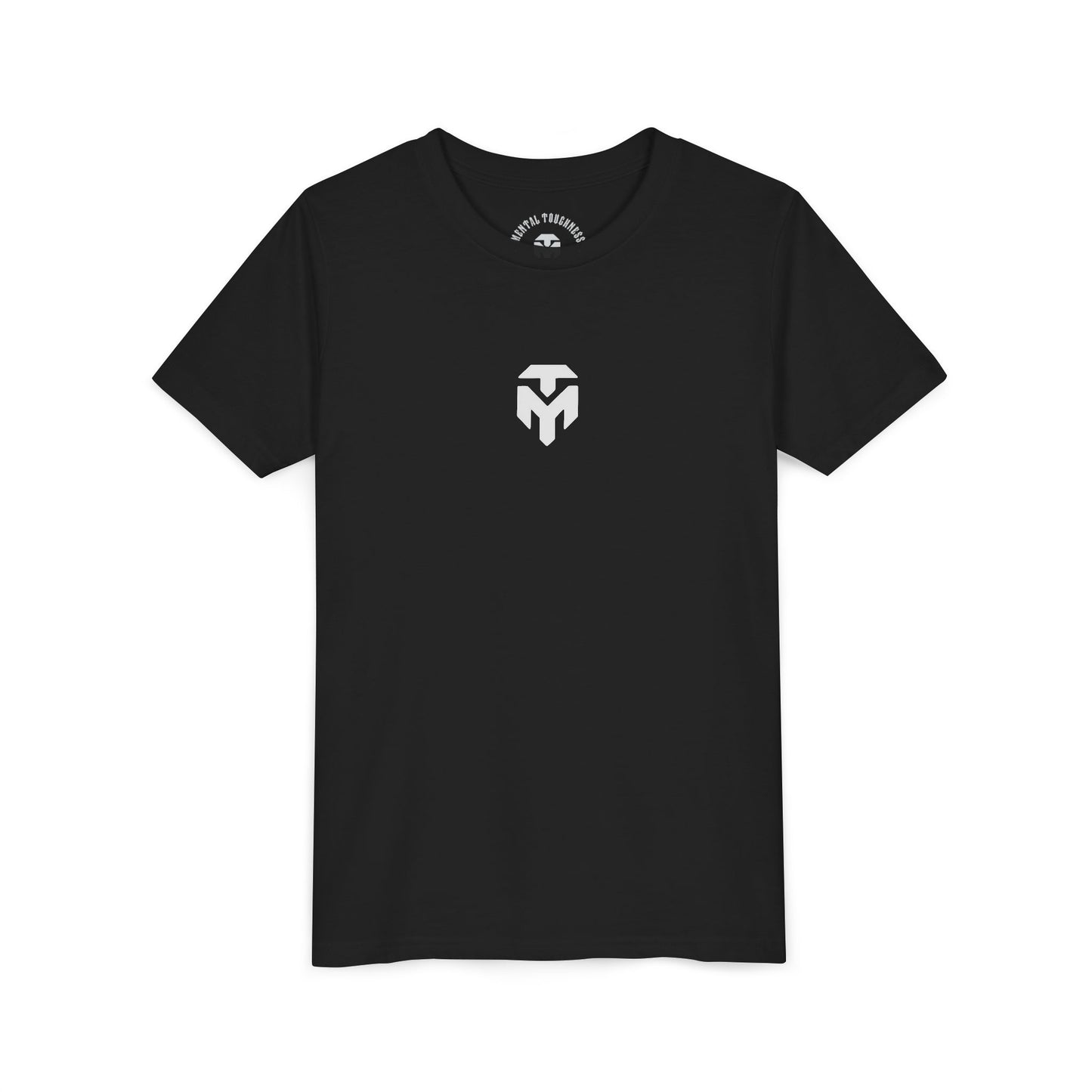 Youth Tee — Minimal White Shield Logo Kids T-Shirt