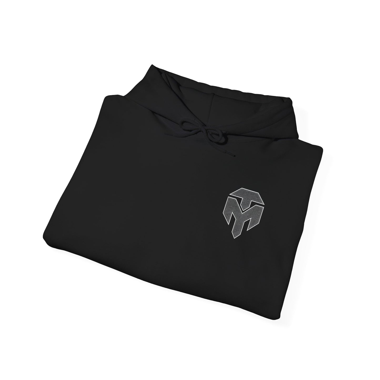 Spartan Helmet Logo Hoodie — Minimal Athletic Black Sweatshirt