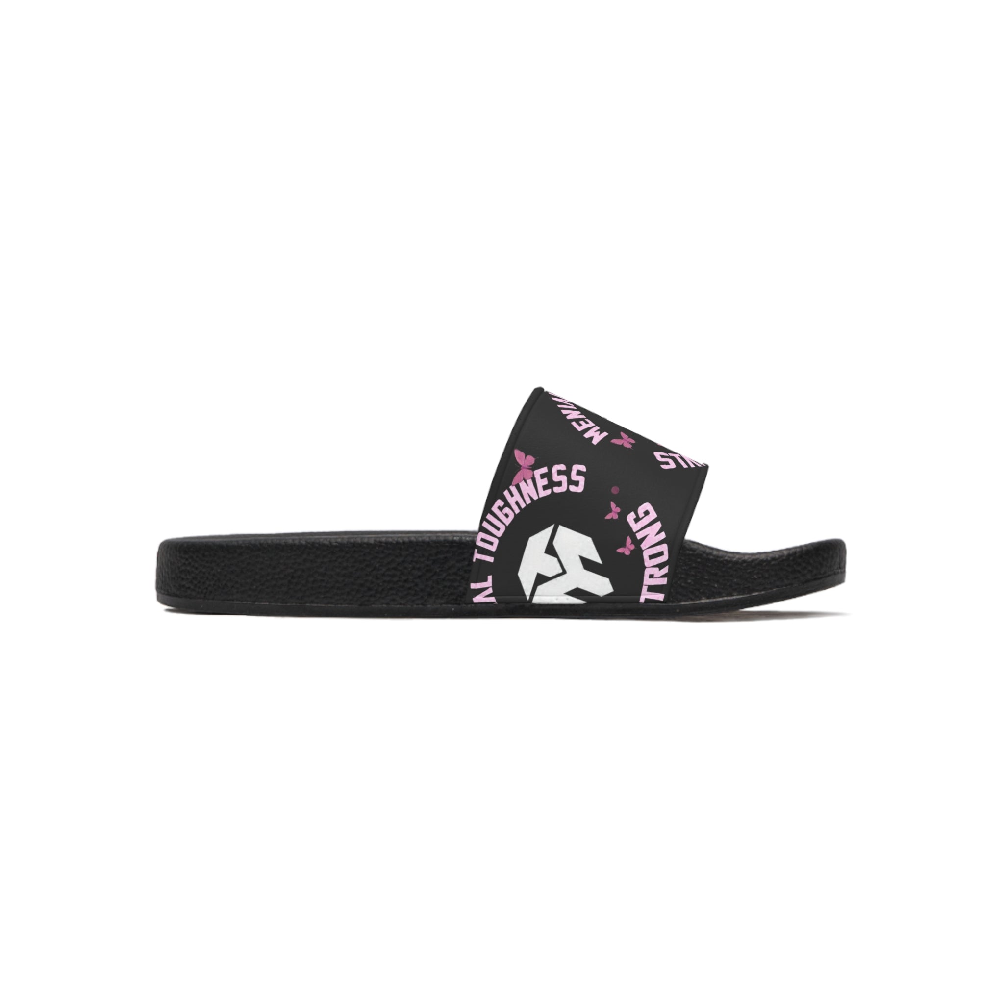 Men's Slide Sandals — 'Stay Strong' Athletic Comfort Slides