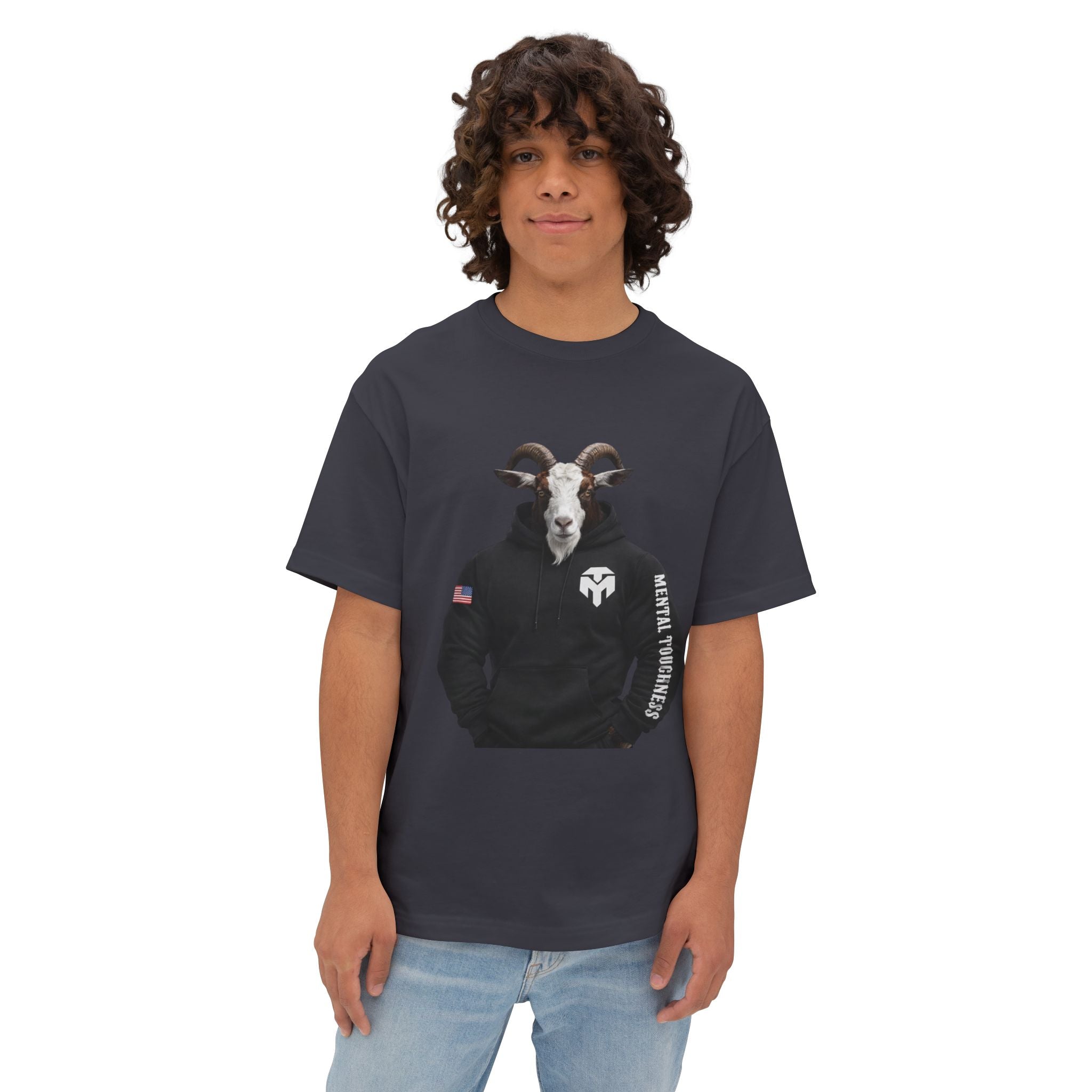 Goat Head Graphic Tee — ‘Mental Toughness’ Hoodie Design