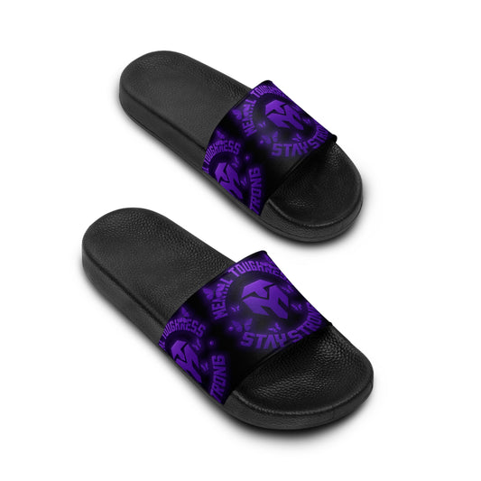 Slide Sandals — Purple Emblem Athletic Slides
