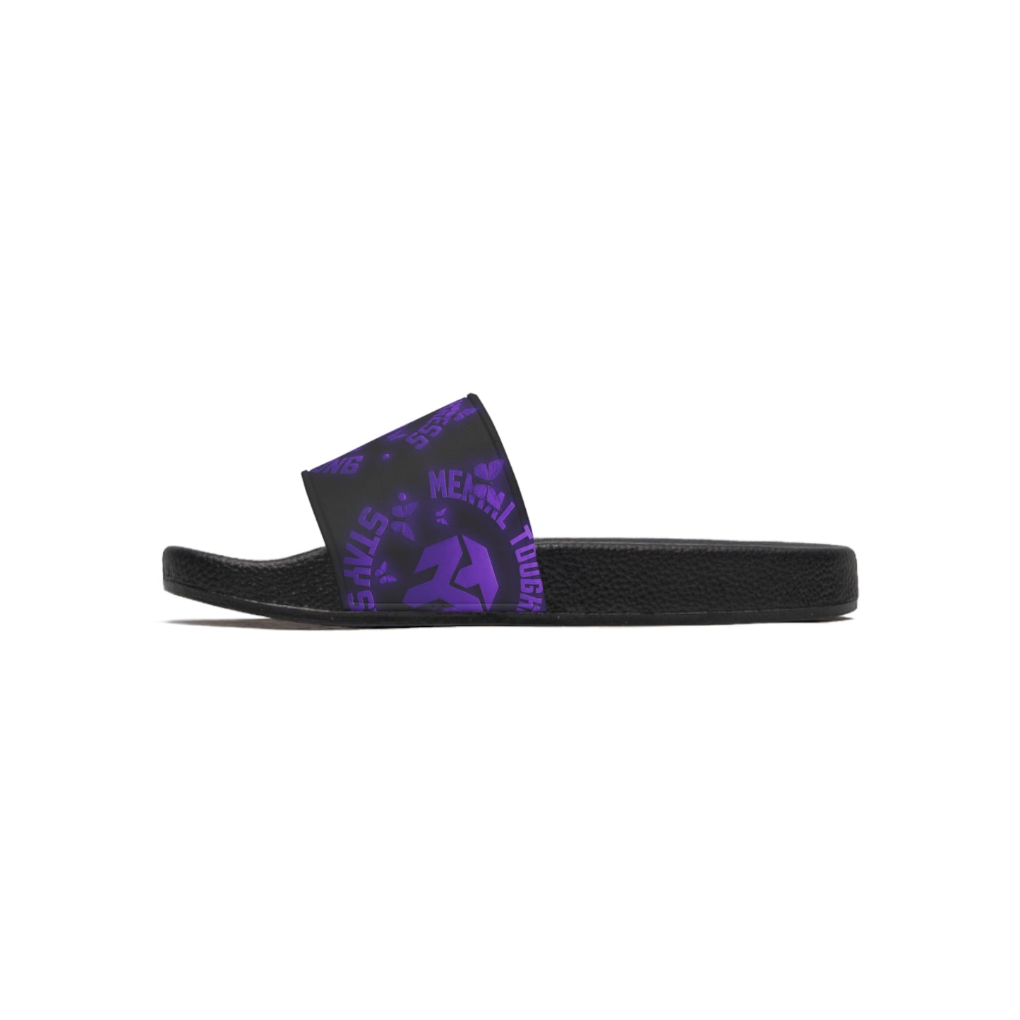 Slide Sandals — Purple Emblem Athletic Slides