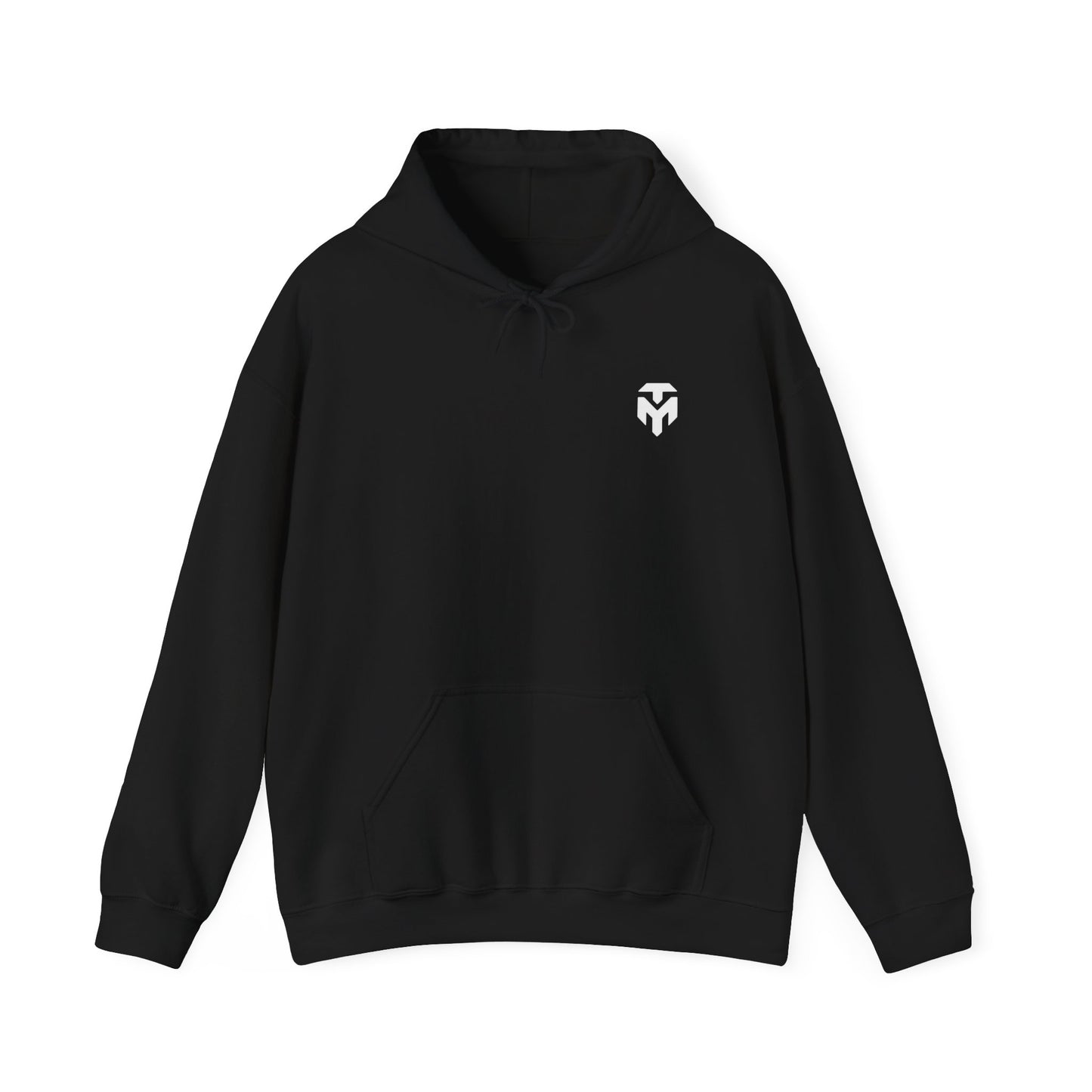 Minimal Spartan Helmet Hoodie — Small Chest Logo Casual Streetwear