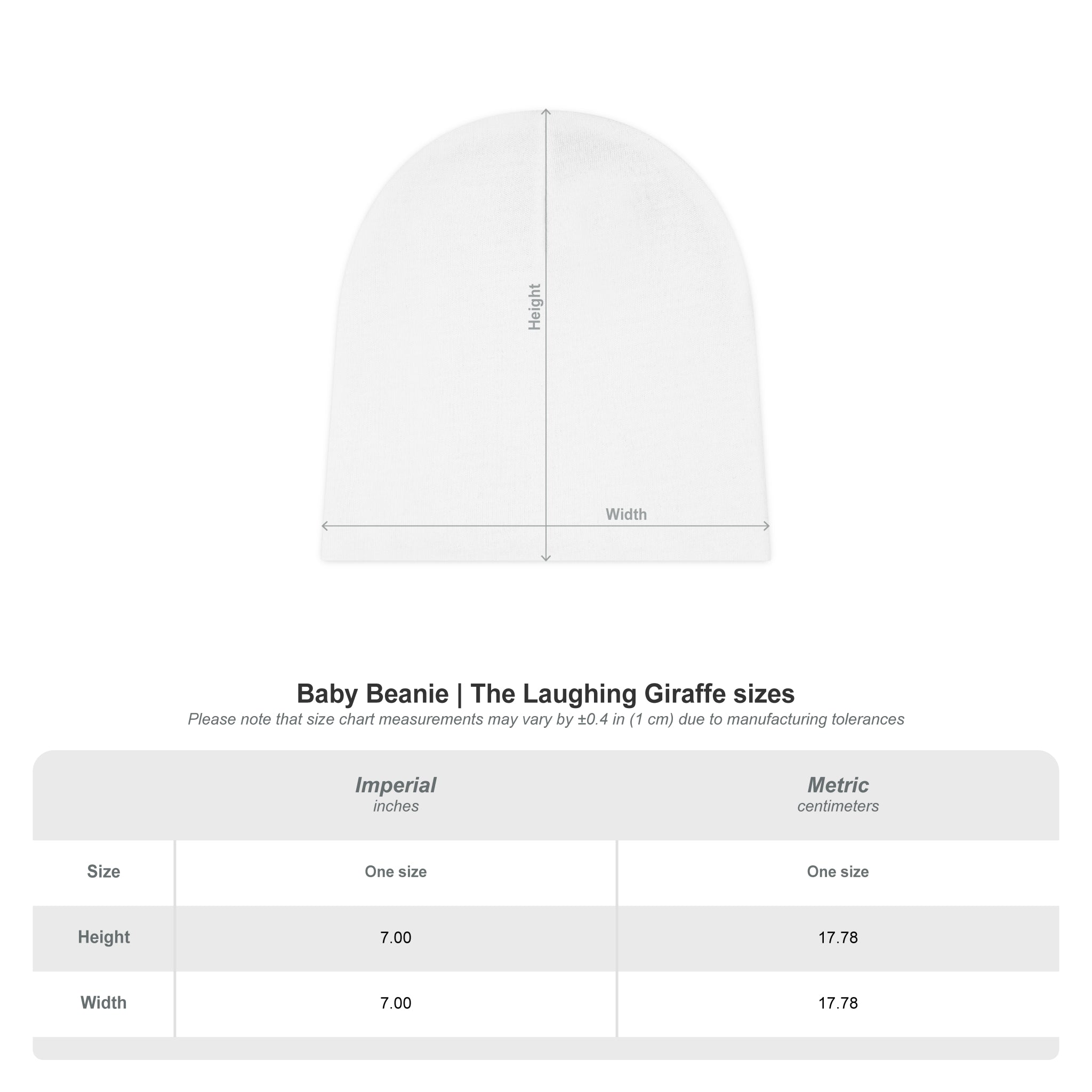 Baby Beanie — "Mental Toughness Stay Strong" Rainbow Infant Beanie
