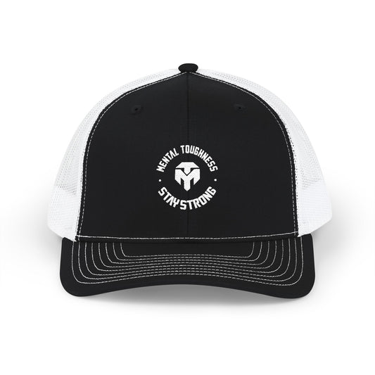 Trucker Cap — "Human Strengths Stay Stronger" Embroidered Snapback