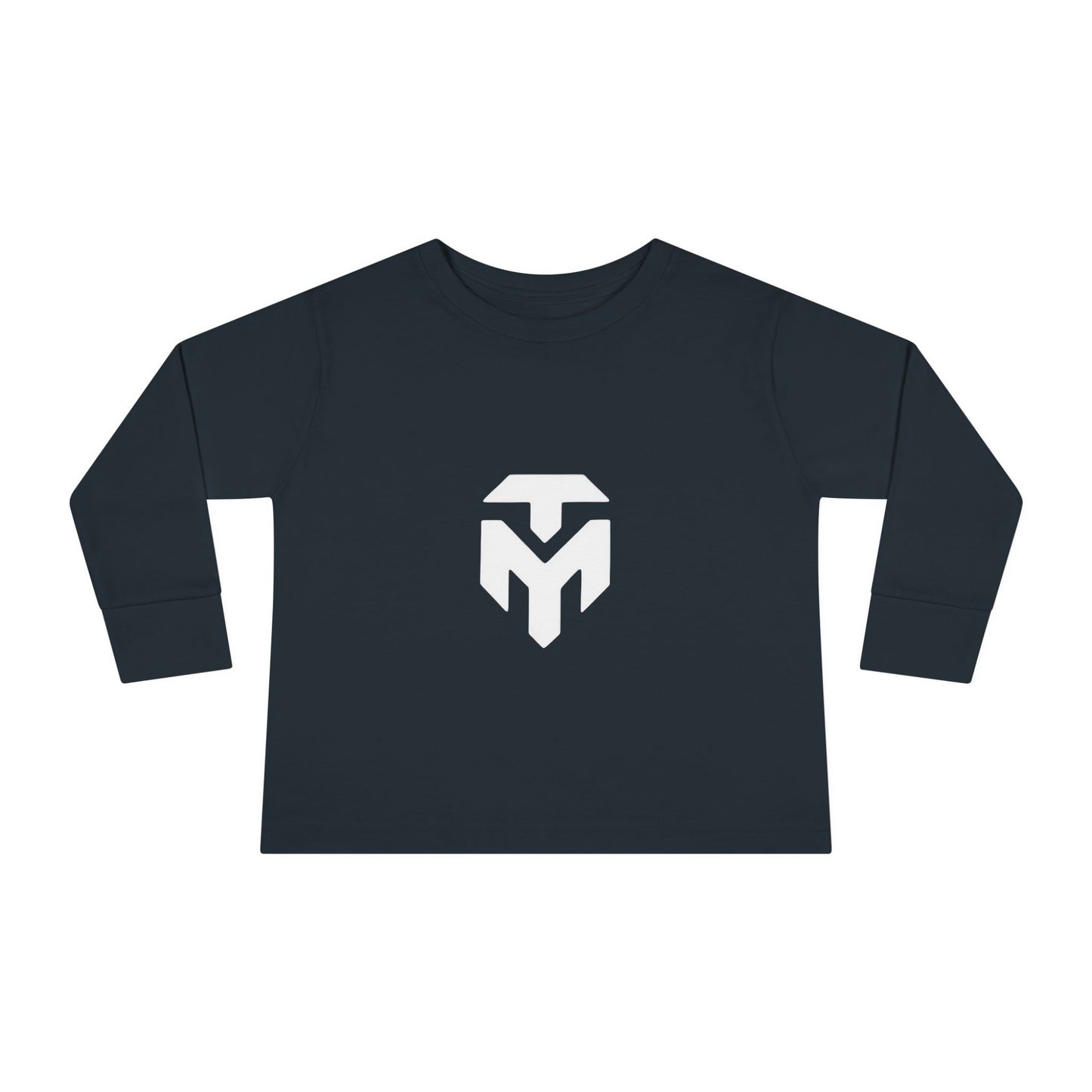 Toddler Long Sleeve Tee — Minimal White Shield Logo