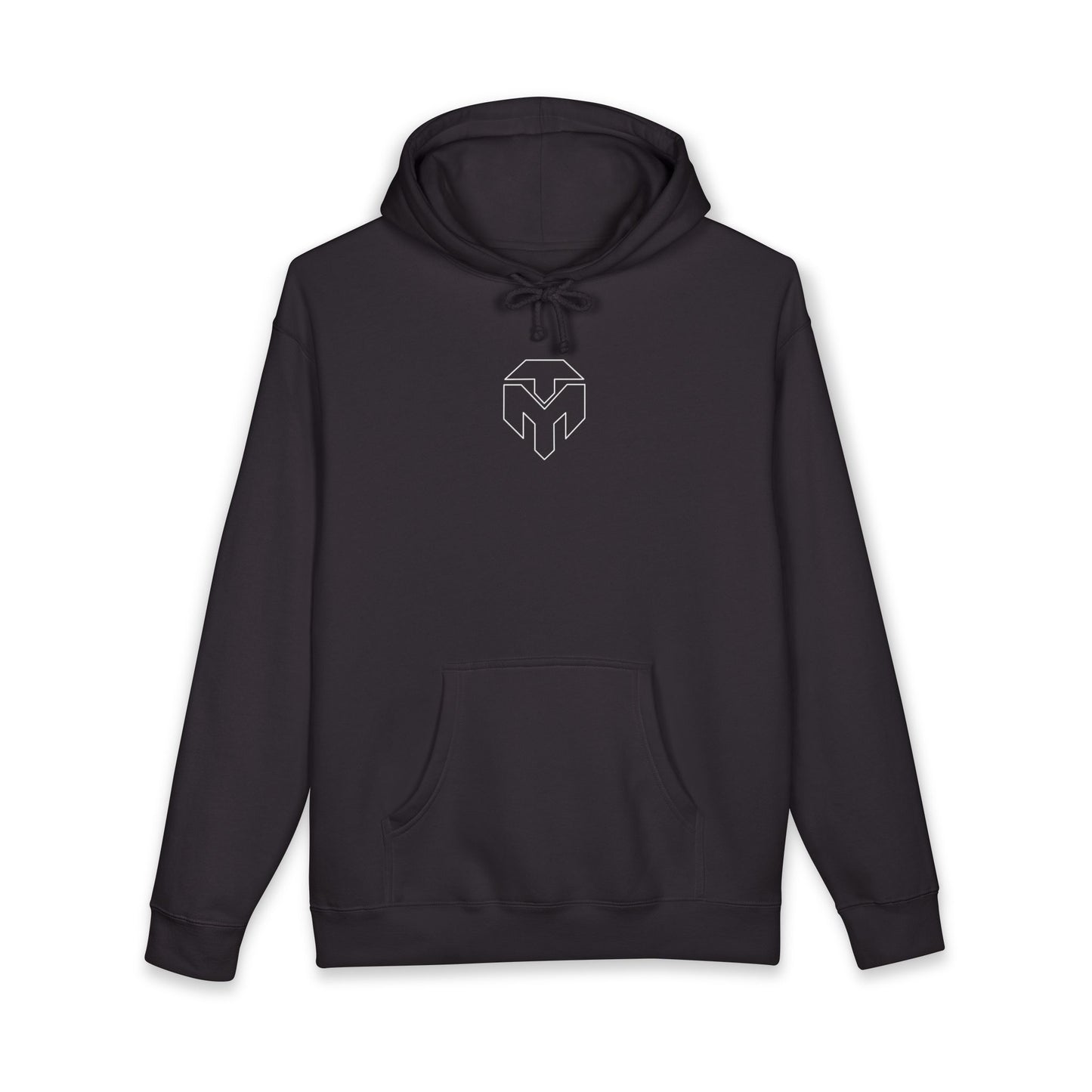 Minimal Spartan Helmet Hoodie — Lightweight Black Pullover