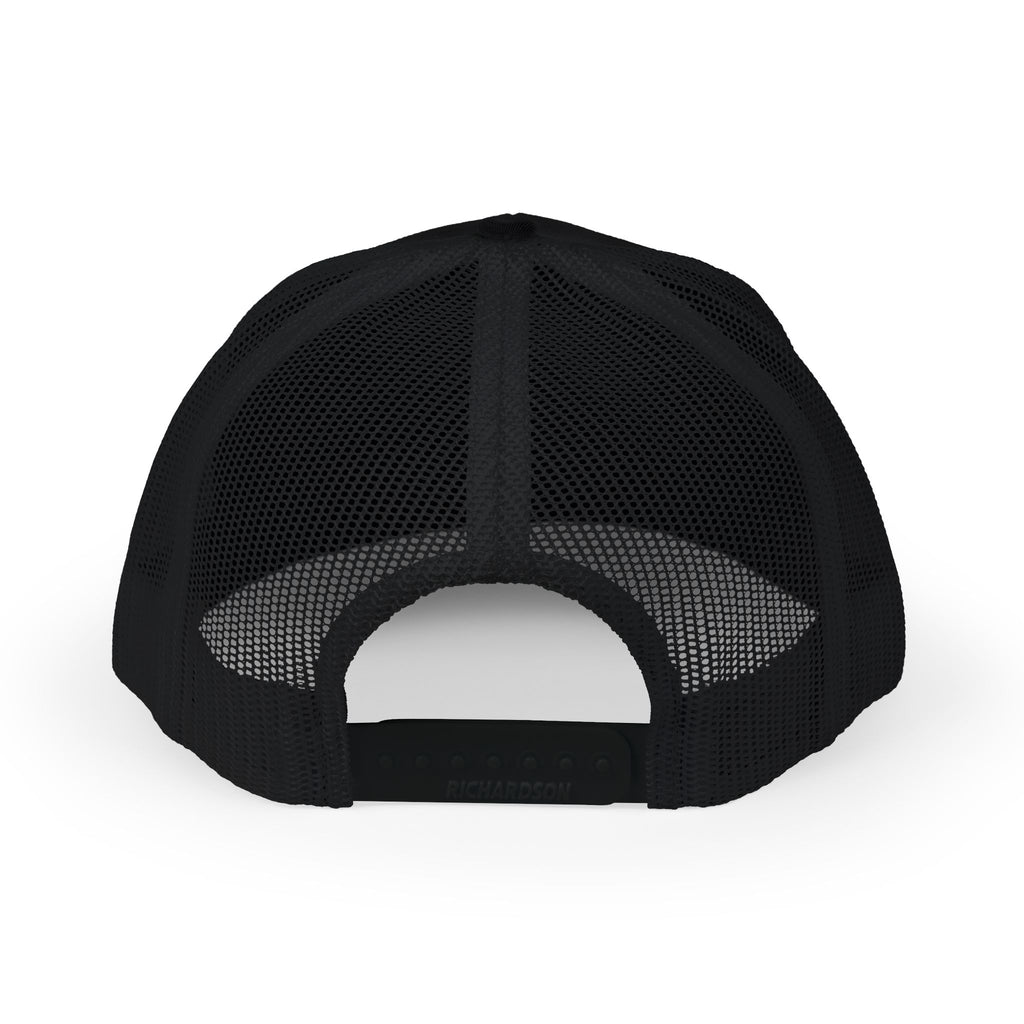 Embroidered  Snapback Trucker Cap — Blue Glitter Logo