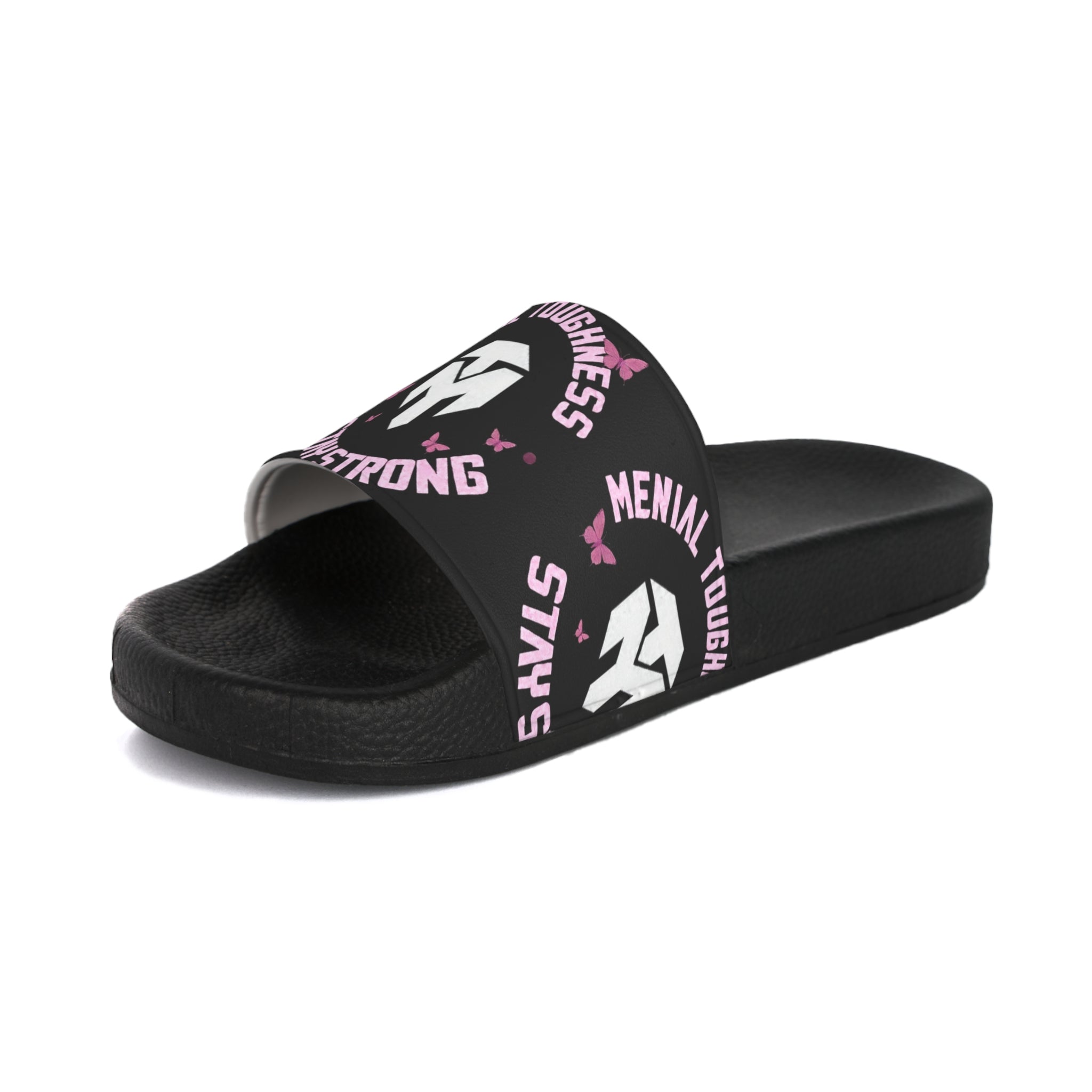 Men's Slide Sandals — 'Stay Strong' Athletic Comfort Slides
