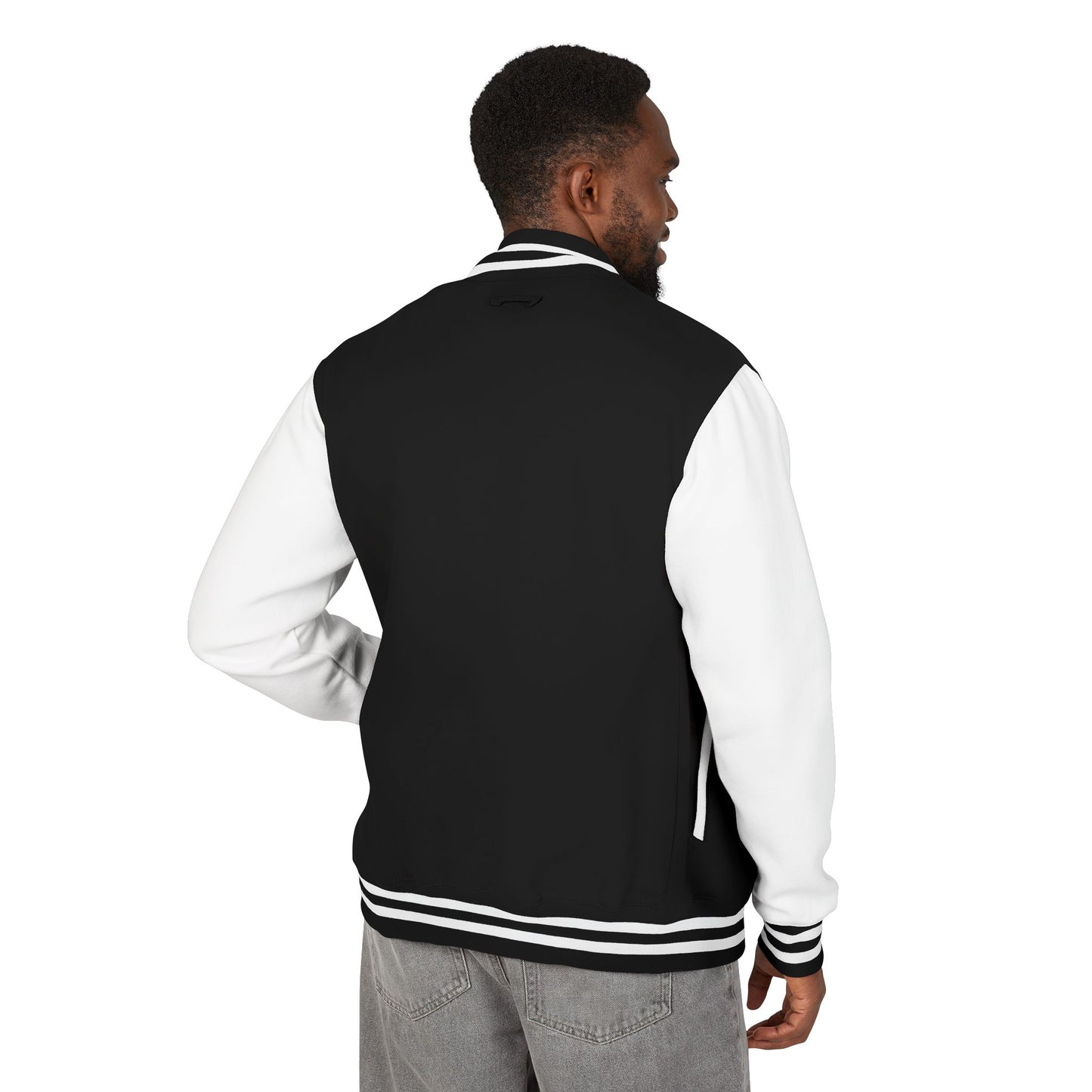 Letterman Jacket — Spartan Helmet Crest Varsity Jacket