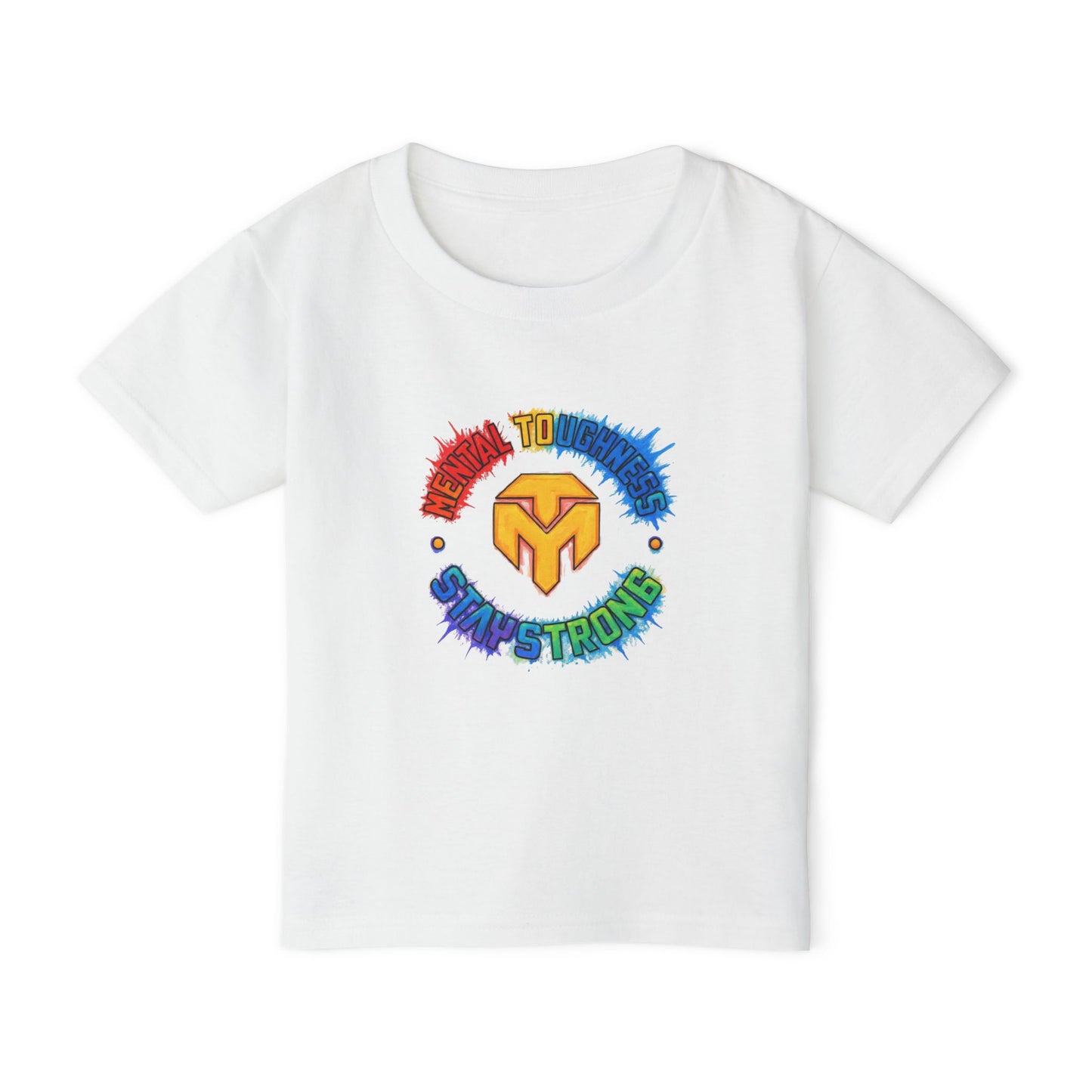 Toddler T‑Shirt — Proud to Be Camp Strong Rainbow Logo