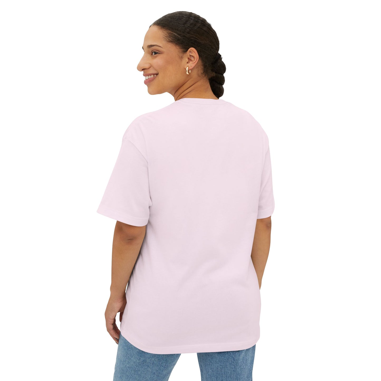 Mental Toughness "Stay Strong" Tee — Oversized Boxy Pink Inspirational Shirt