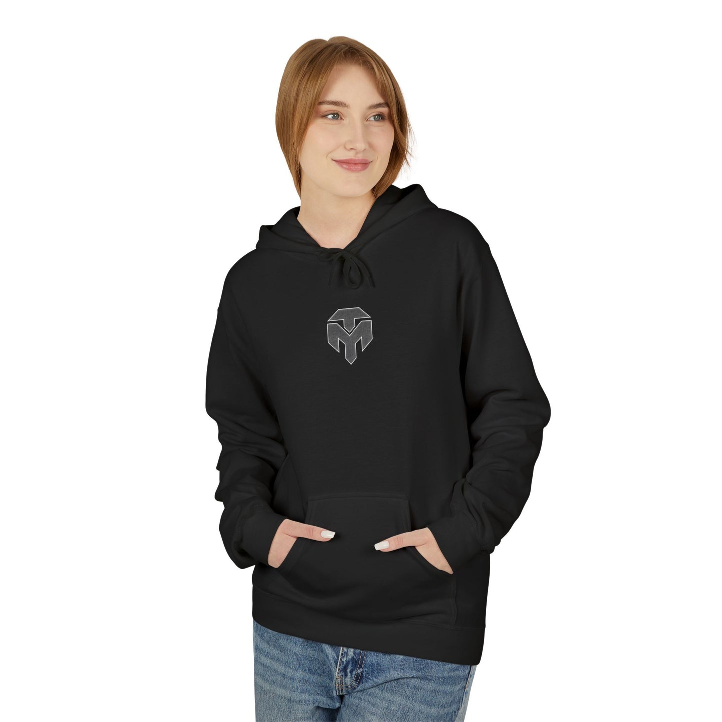 Minimal Spartan Helmet Hoodie — Tactical Graphic Fleece Hoodie