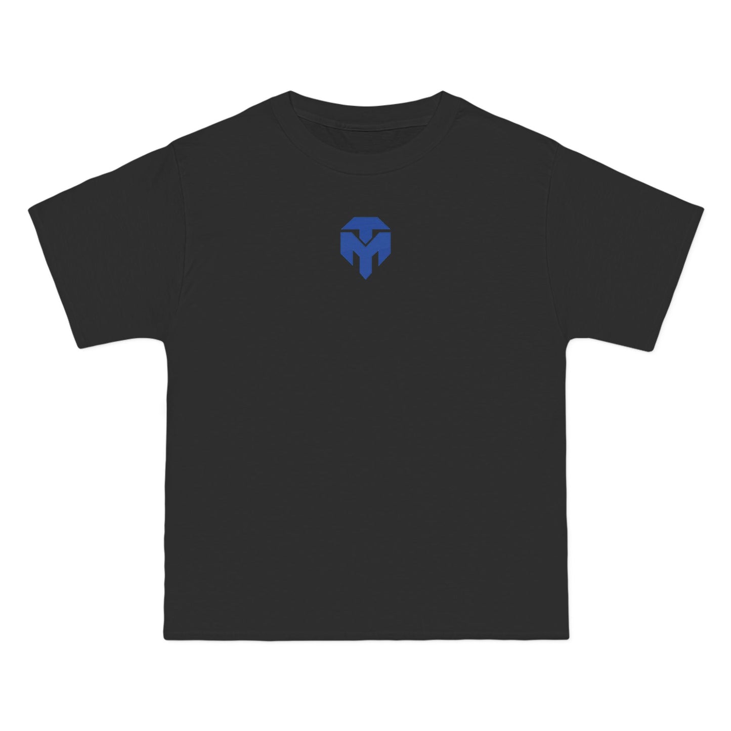 Spartan Helmet Logo T-Shirt — Minimal Blue Warrior Graphic Tee