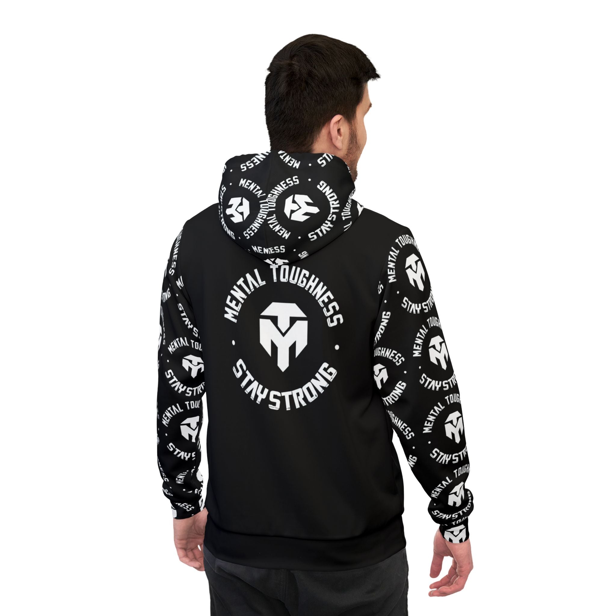 Eagle Head Purple Puffer Athletic Hoodie
