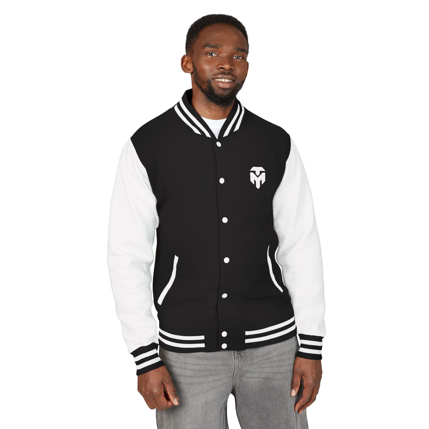 Letterman Jacket — Spartan Helmet Crest Varsity Jacket