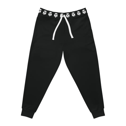 Black Athletic Joggers — Minimal Logo Performance Sweatpants