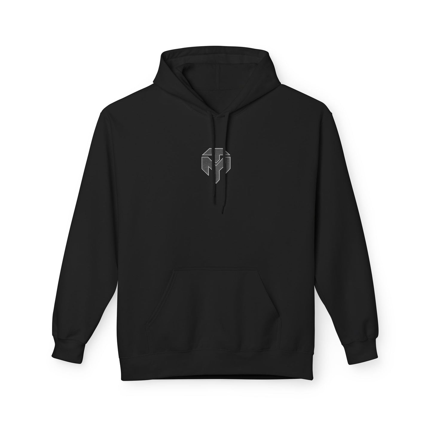 Minimal Spartan Helmet Hoodie — Tactical Graphic Fleece Hoodie