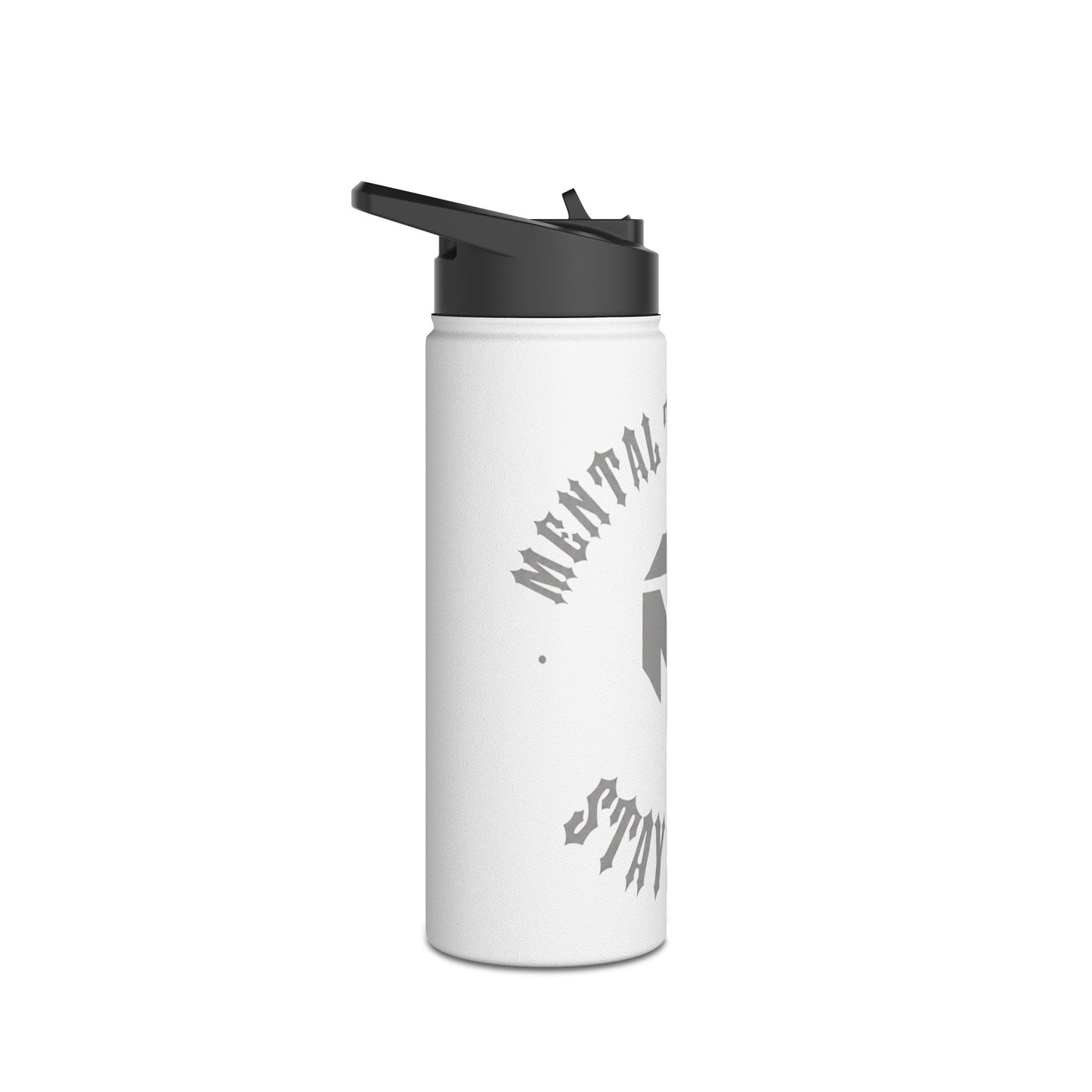 Motivational Metal Water Bottle — 'Mental Toughness, Stay Strong' Stainless Steel Bottle