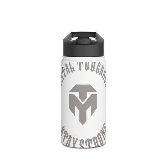 Motivational Metal Water Bottle — 'Mental Toughness, Stay Strong' Stainless Steel Bottle