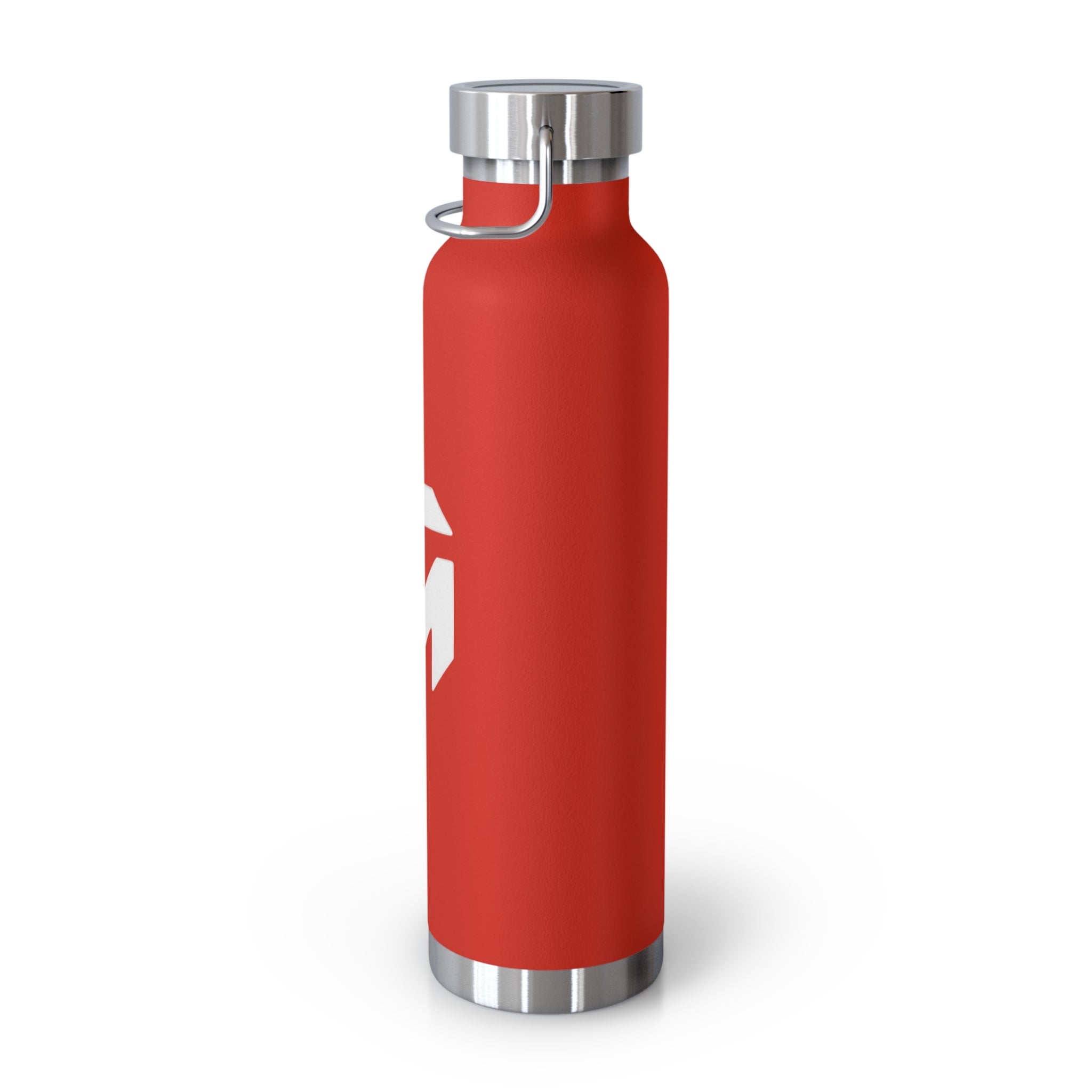 Insulated Copper Bottle 22oz – Red Vacuum Water Bottle with Minimal Logo