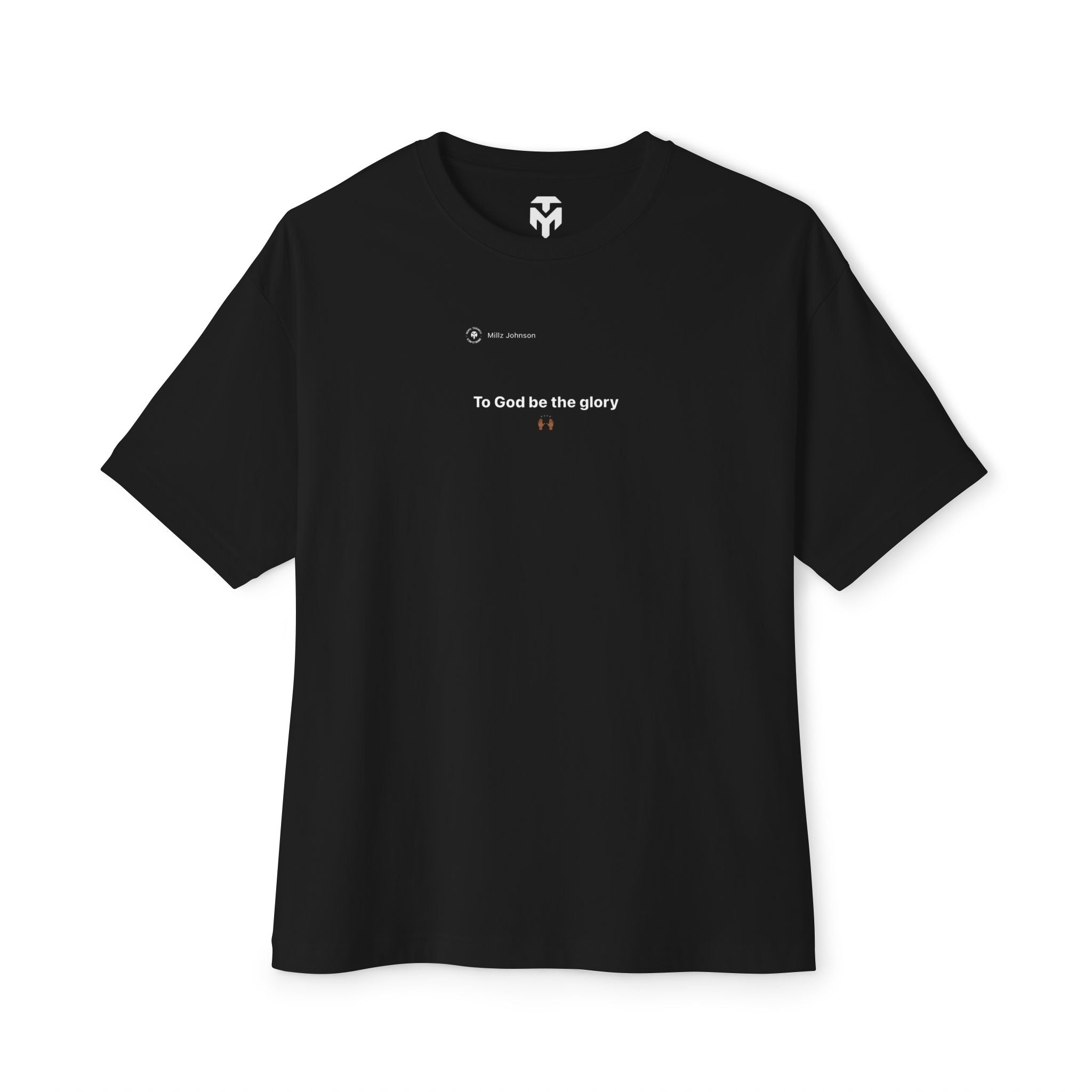 Graphic Tee — “To God Be The Glory” Oversized Boxy Shirt