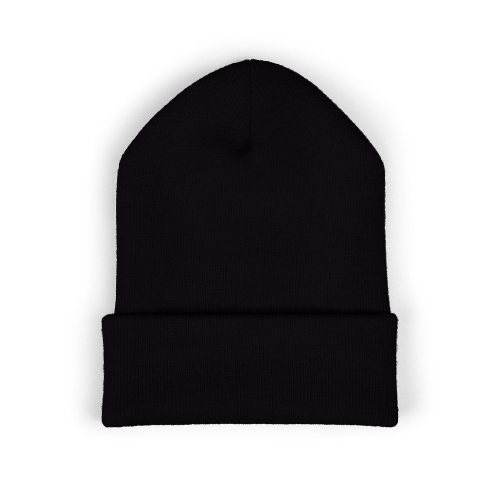Cuffed Beanie with Embroidered Spartan Logo — Warm Winter Knit Hat
