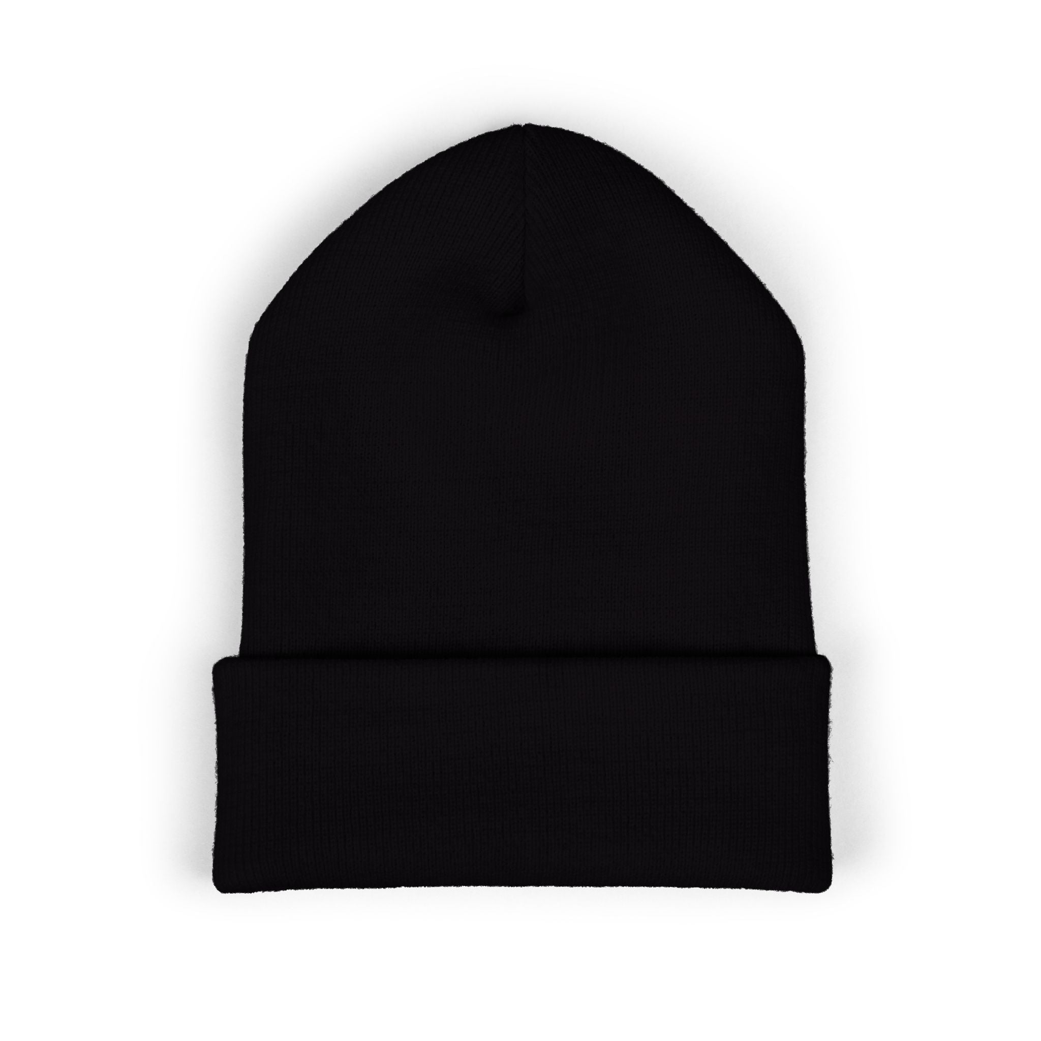 Cuffed Beanie with Embroidered Spartan Logo — Warm Winter Knit Hat