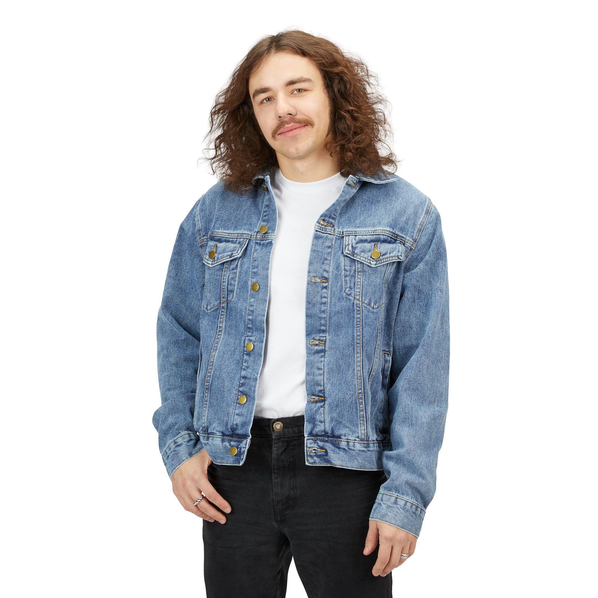 Denim Jacket — 'Mental Toughness Stay Strong' Back Print