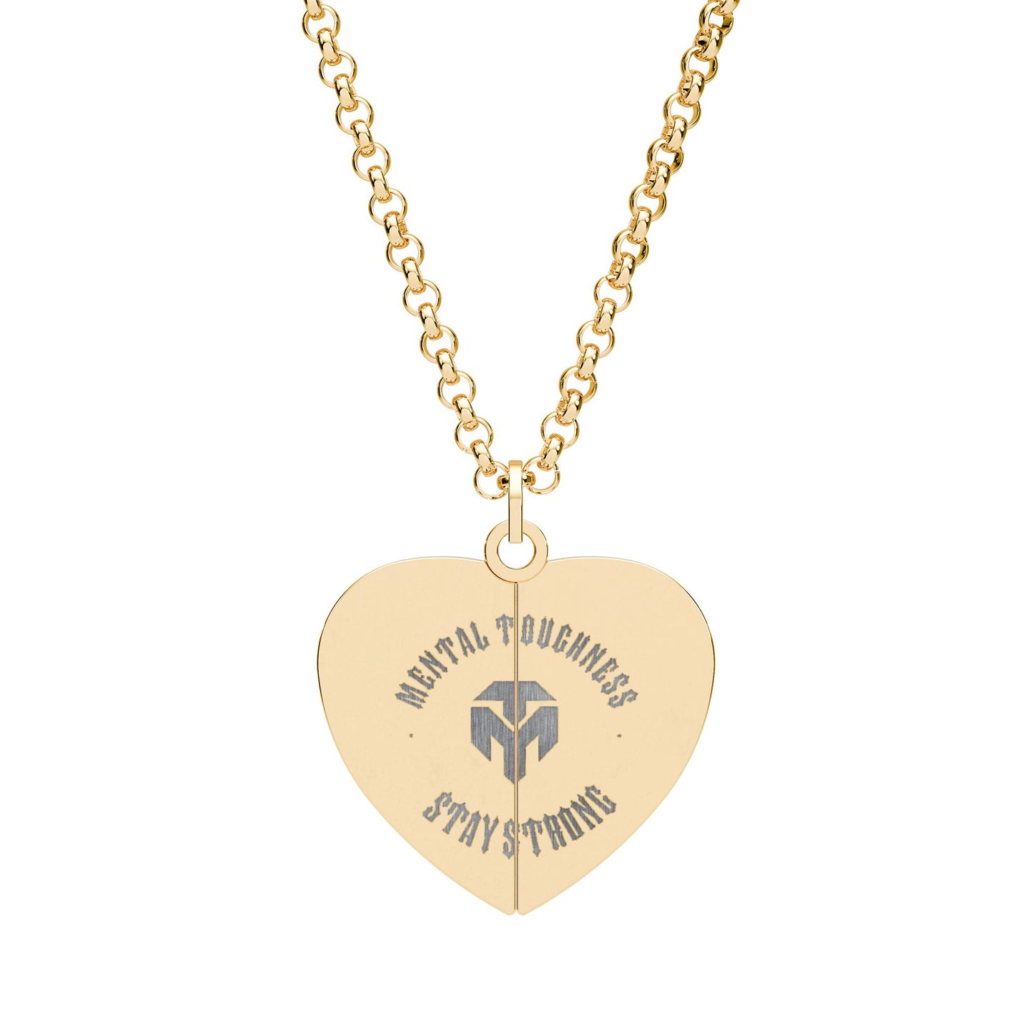 Hidden Message Engraved Heart Necklace — Split Locket Keepsake