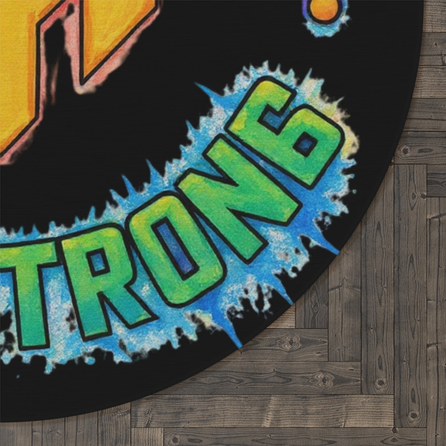 Stay Strong Round Rug - "Mental Toughness" Motivational Floor Mat