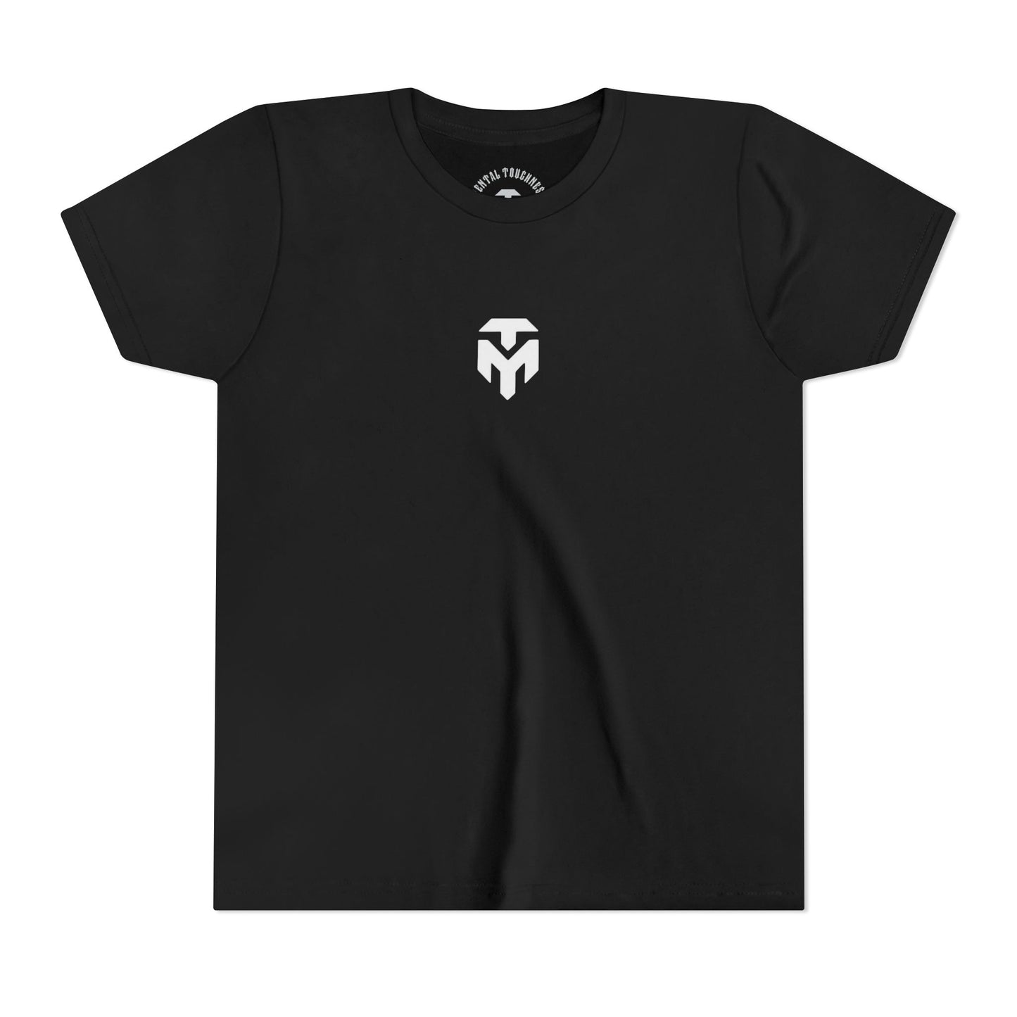 Youth Tee — Minimal White Shield Logo Kids T-Shirt