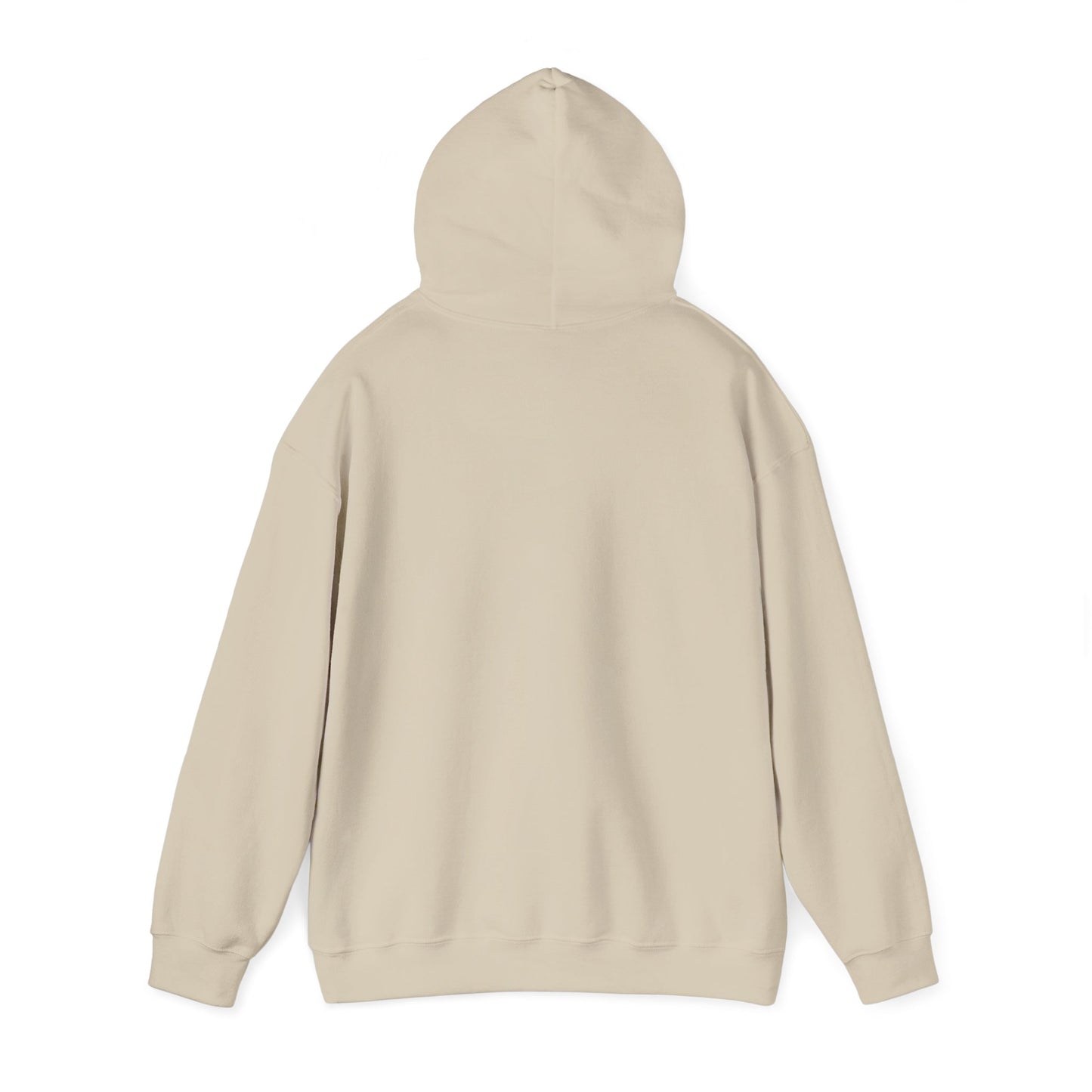 Minimal White Hoodie with Subtle Circular Logo — Soft Everyday Pullover