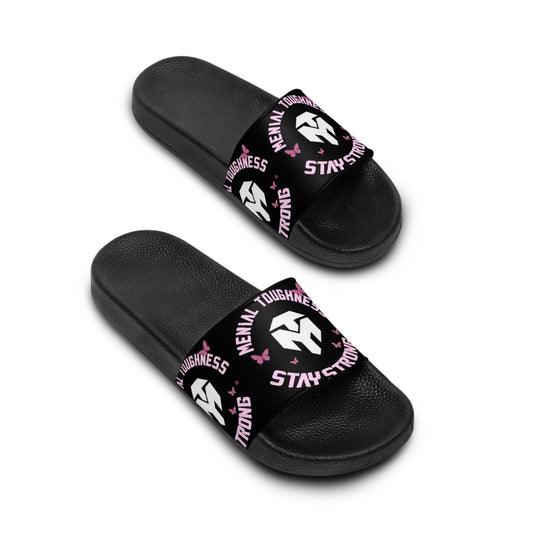 Men's Slide Sandals — 'Stay Strong' Athletic Comfort Slides