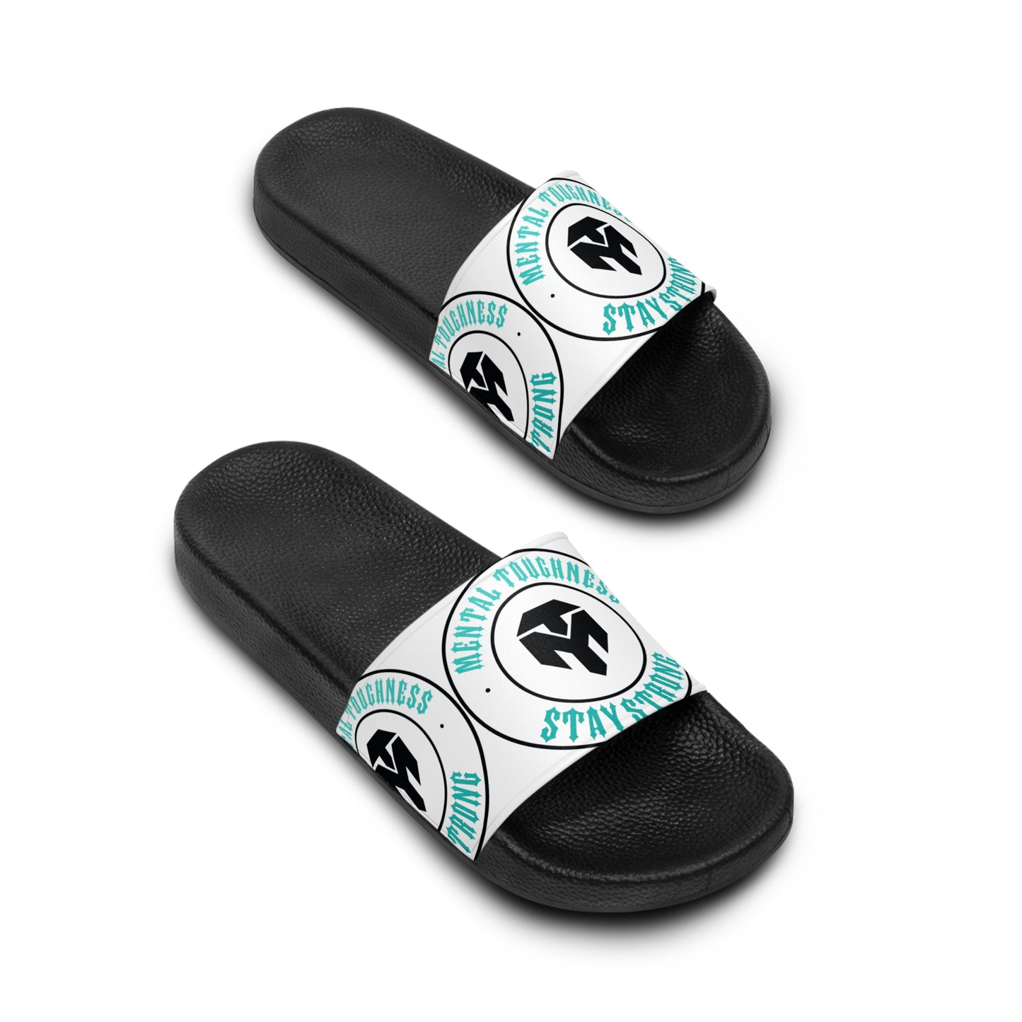 Men's Slide Sandals — Toughness Stands Strong Logo Slides