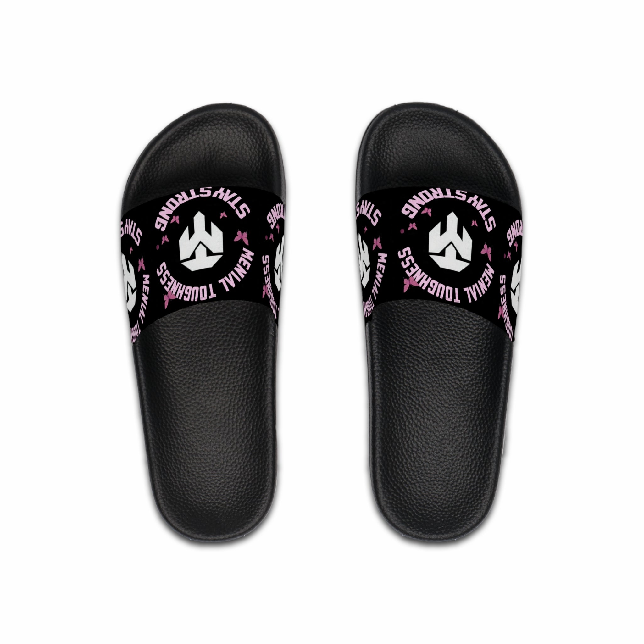 Men's Slide Sandals — 'Stay Strong' Athletic Comfort Slides
