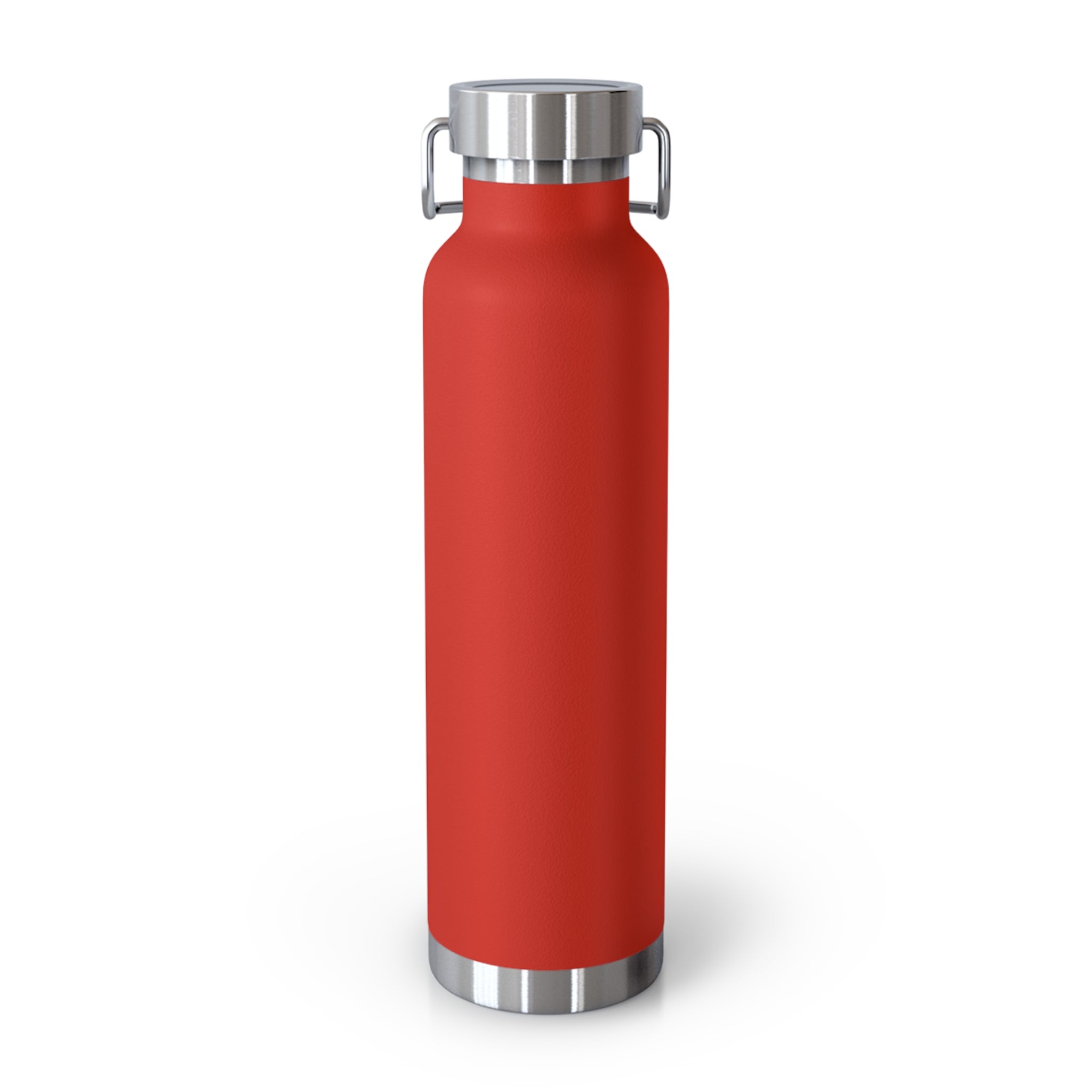 Insulated Copper Bottle 22oz – Red Vacuum Water Bottle with Minimal Logo