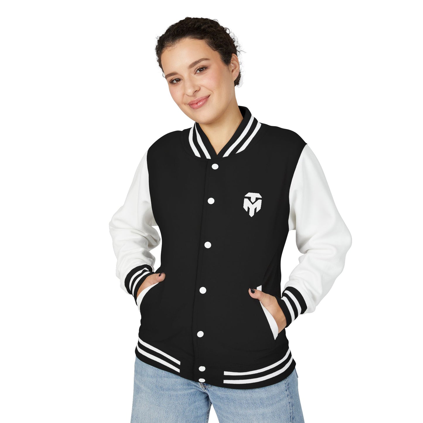 Letterman Jacket — Spartan Helmet Crest Varsity Jacket