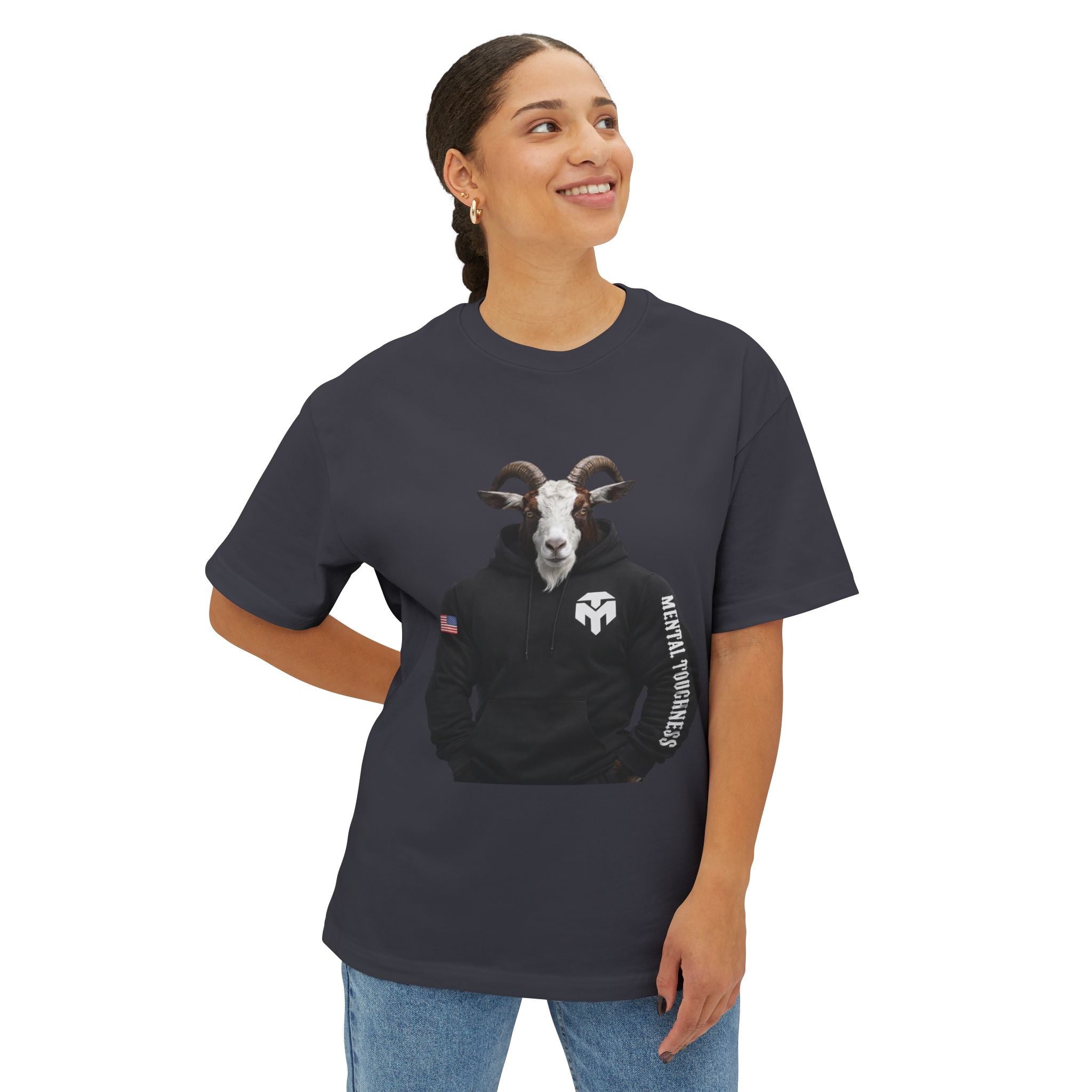 Goat Head Graphic Tee — ‘Mental Toughness’ Hoodie Design