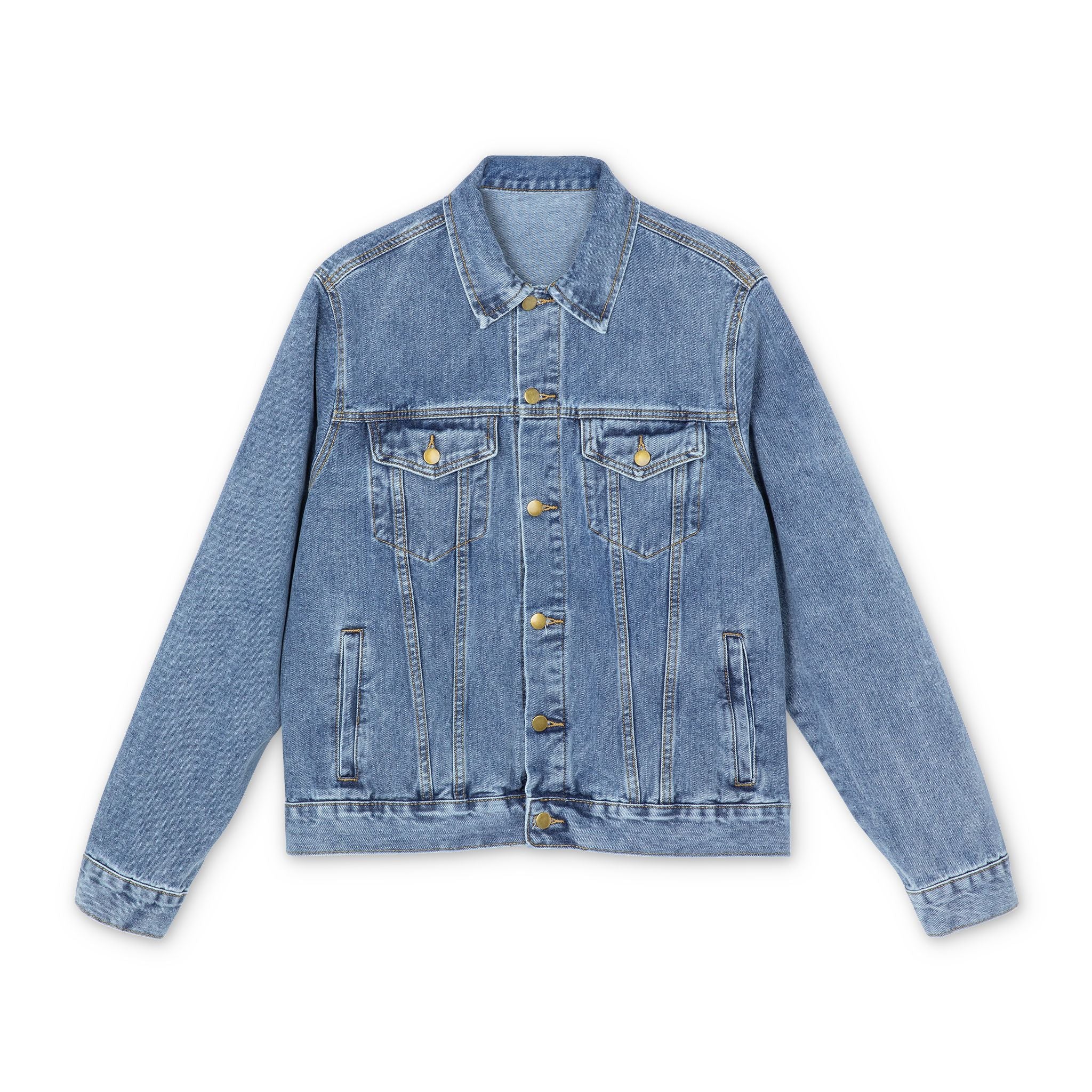 Denim Jacket — 'Mental Toughness Stay Strong' Back Print